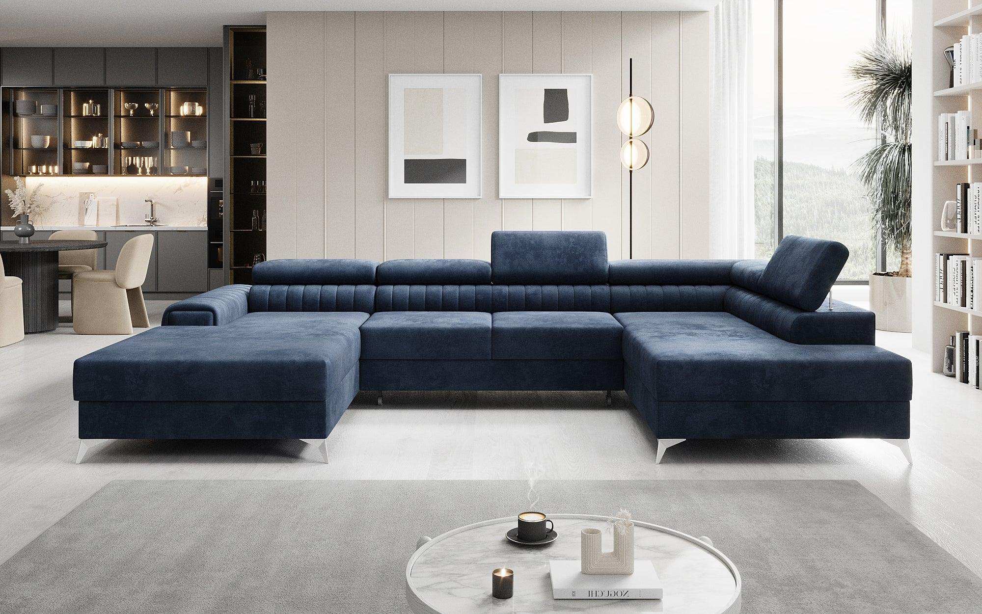 Designer Sofa Collina mat Schlof- a Klapfunktioun