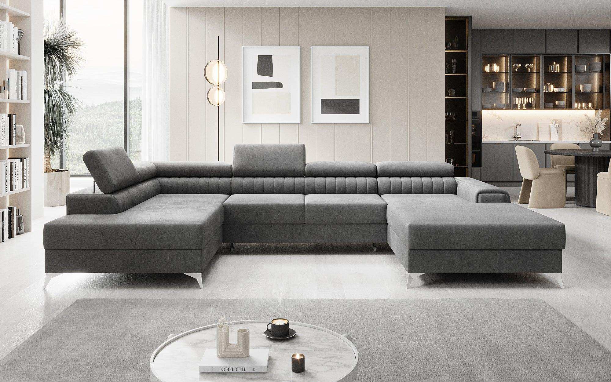 Designer Sofa Collina mat Schlof- a Klapfunktioun