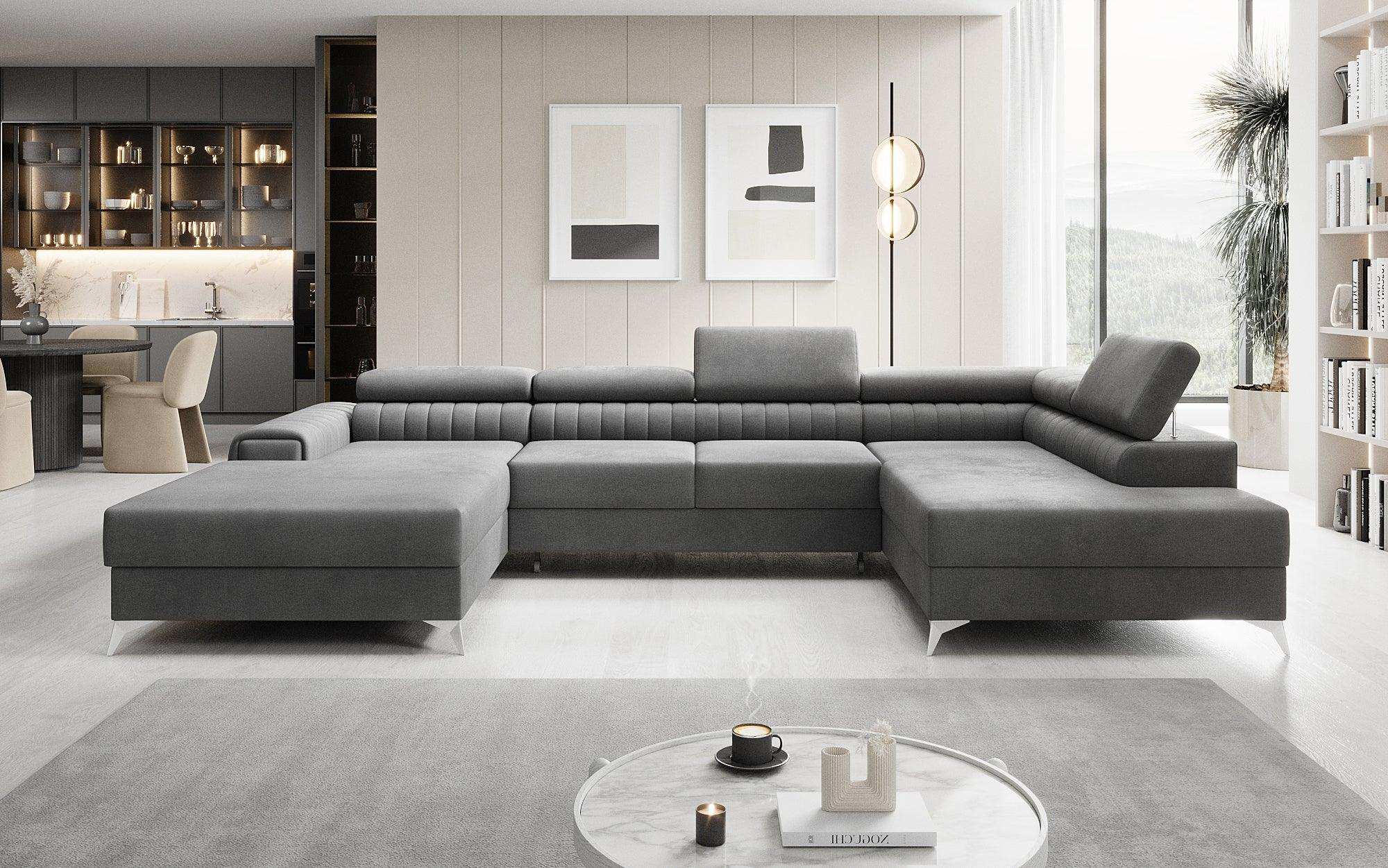 Designer Sofa Collina mat Schlof- a Klapfunktioun