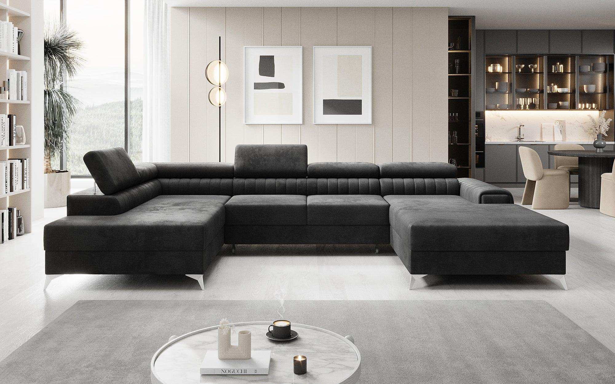 Designer Sofa Collina mat Schlof- a Klapfunktioun
