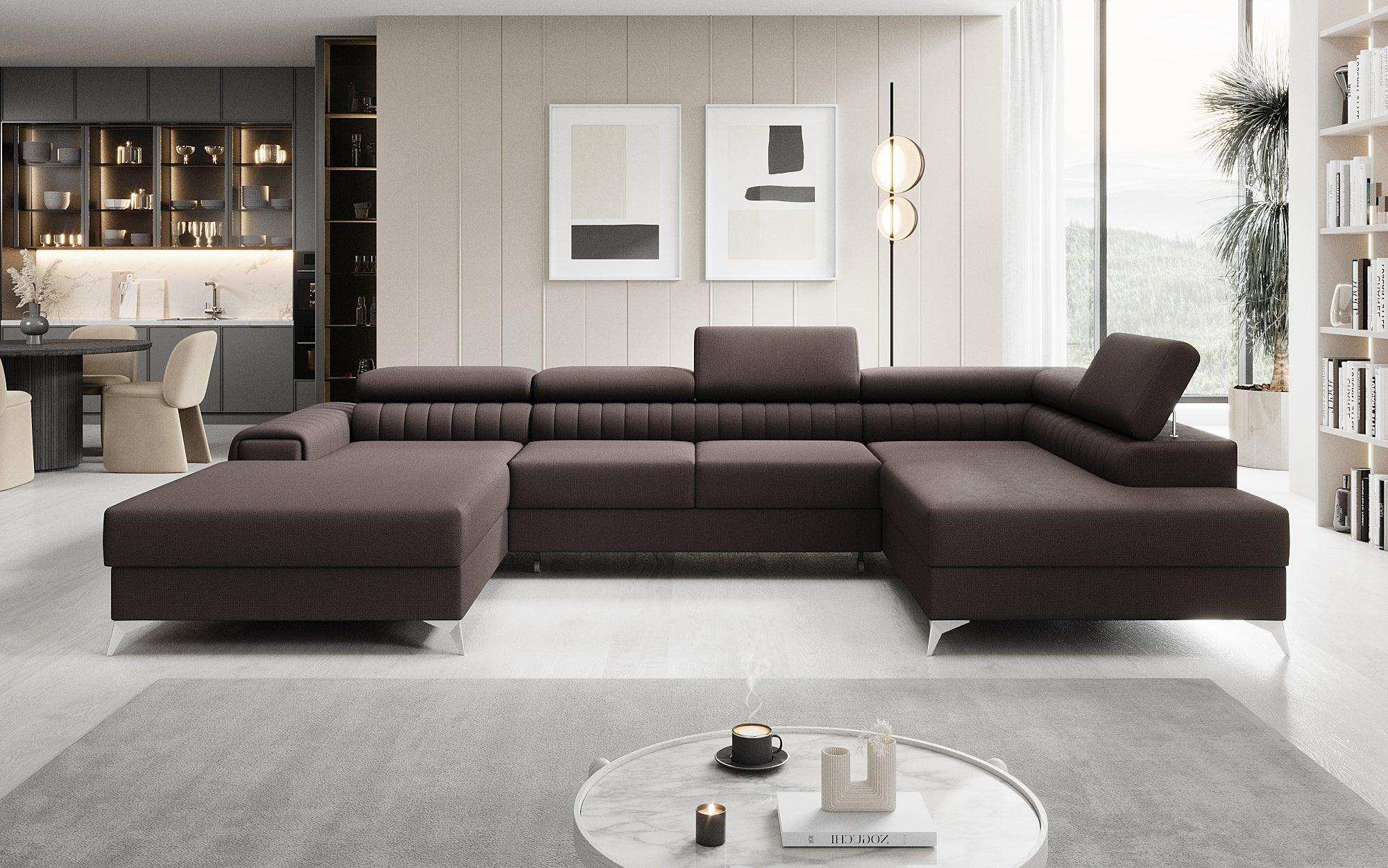 Designer Sofa Collina mat Schlof- a Klapfunktioun
