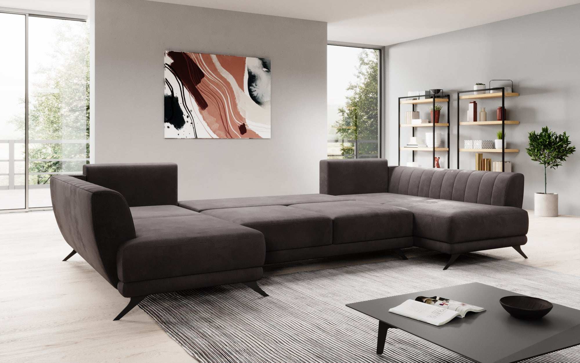 Designer Sofa Nina mat Schlooffunktioun
