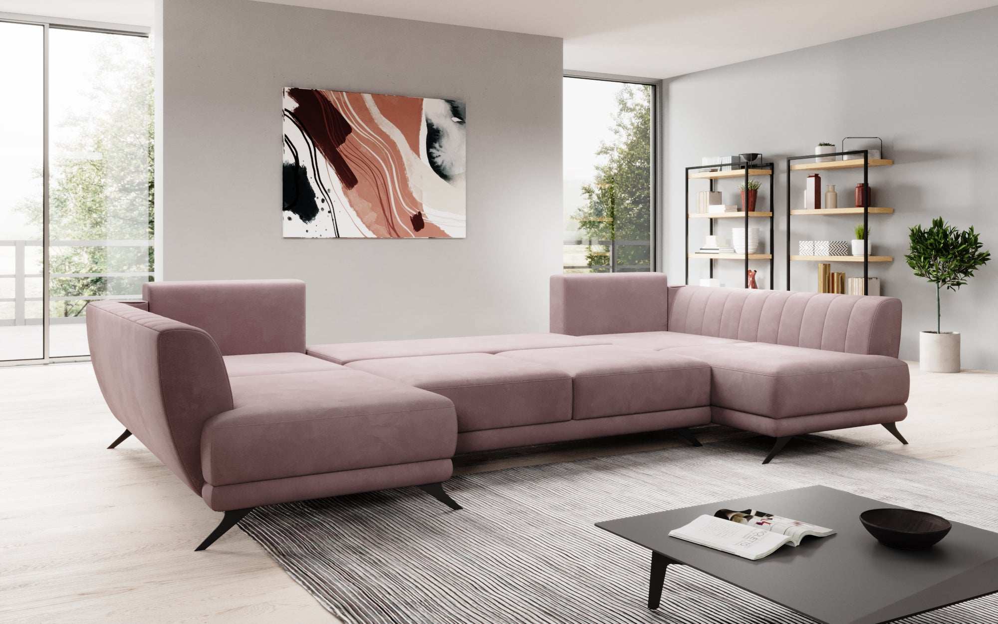 Designer Sofa Nina mat Schlooffunktioun