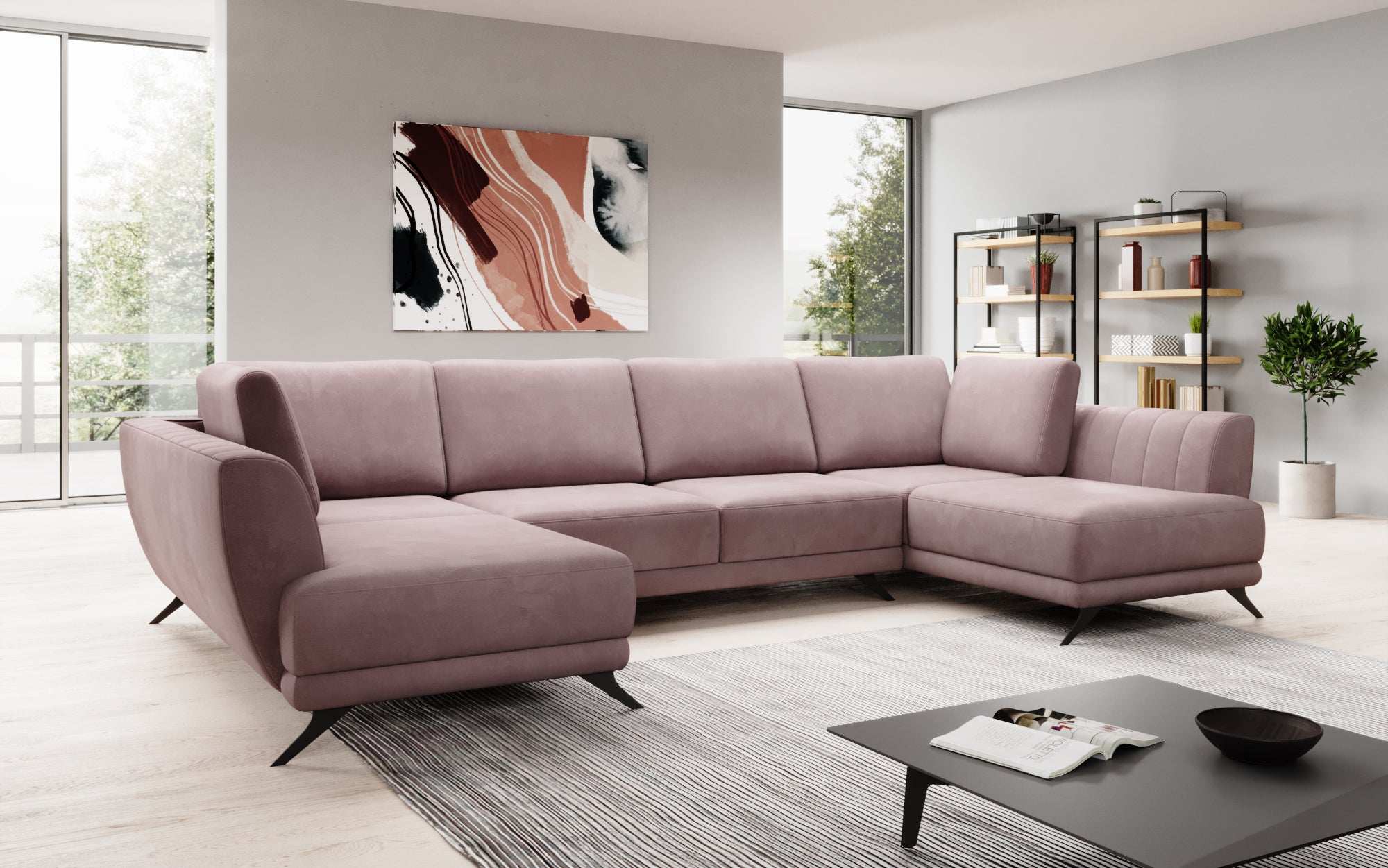 Designer Sofa Nina mat Schlooffunktioun