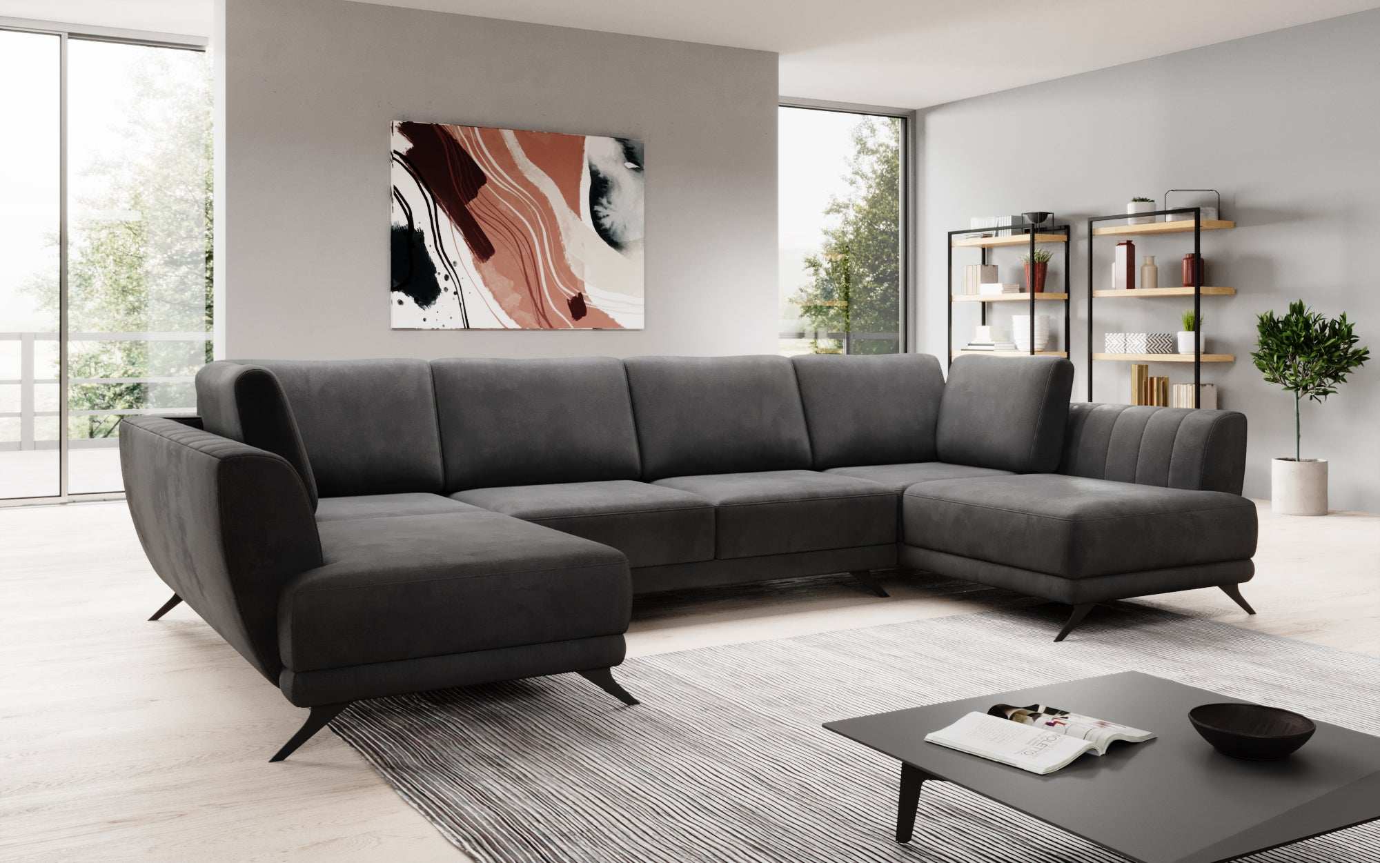 Designer Sofa Nina mat Schlooffunktioun