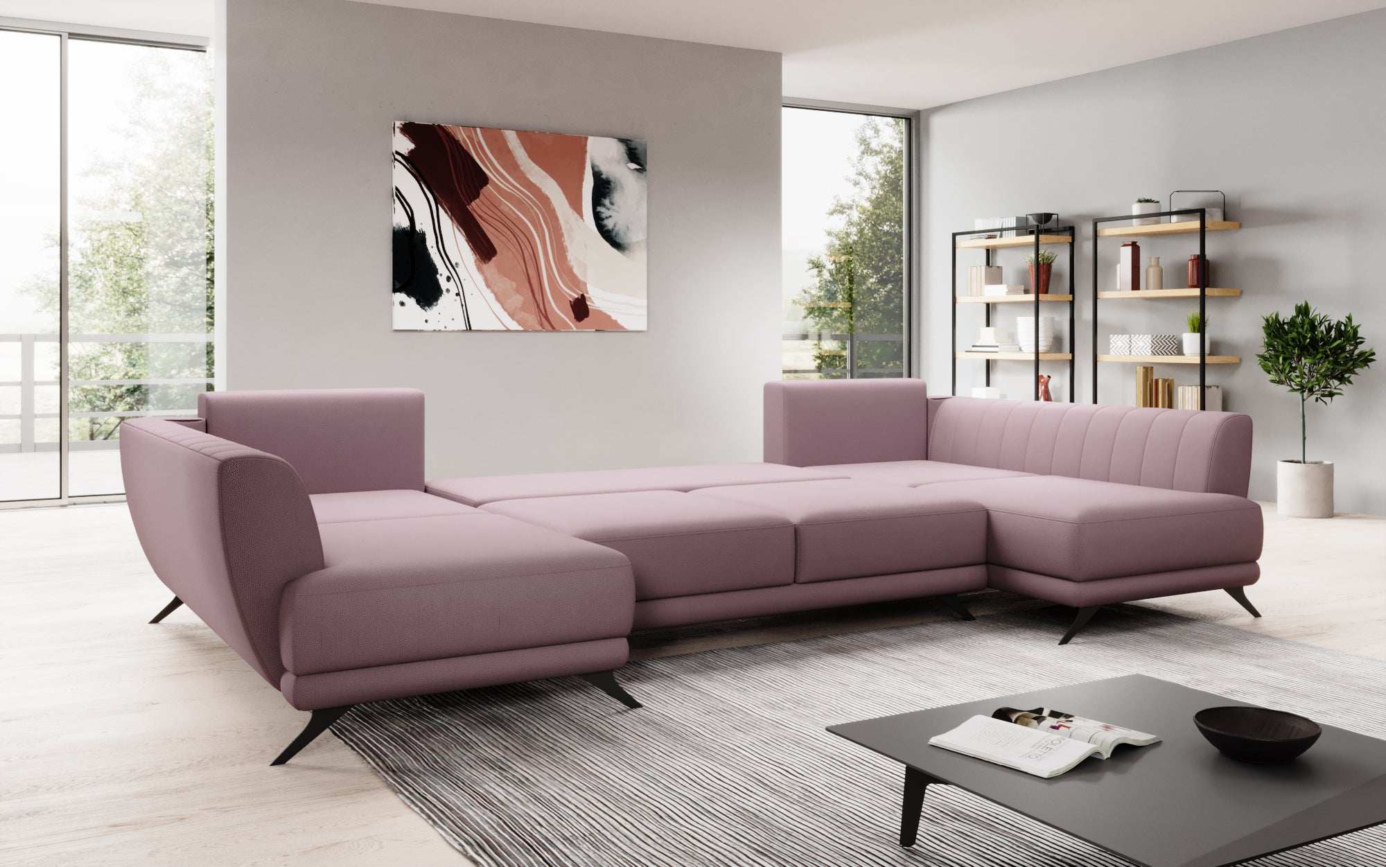 Designer Sofa Nina mat Schlooffunktioun