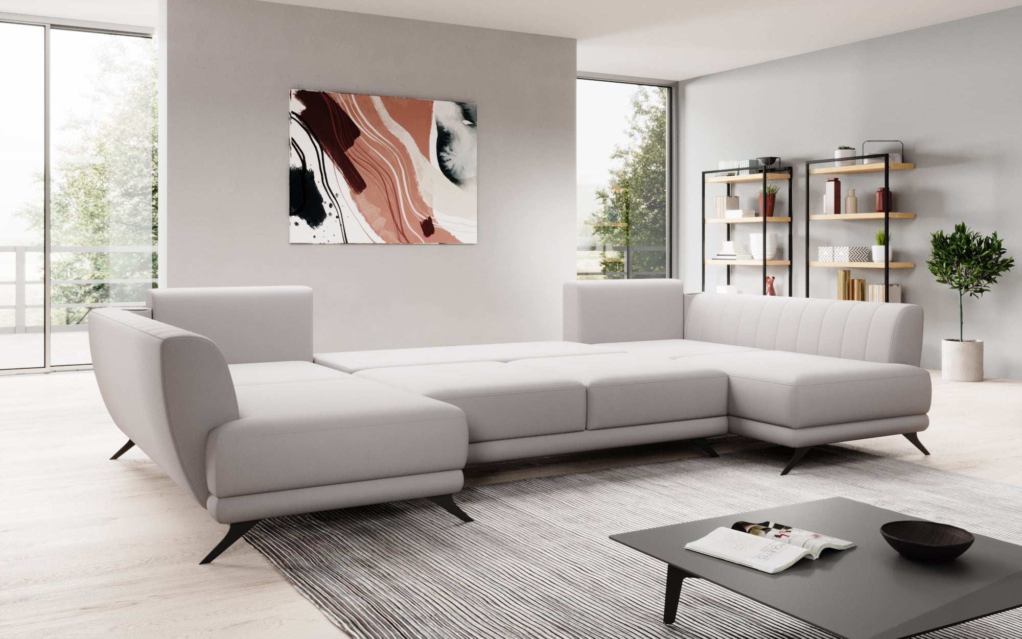 Designer Sofa Nina mat Schlooffunktioun