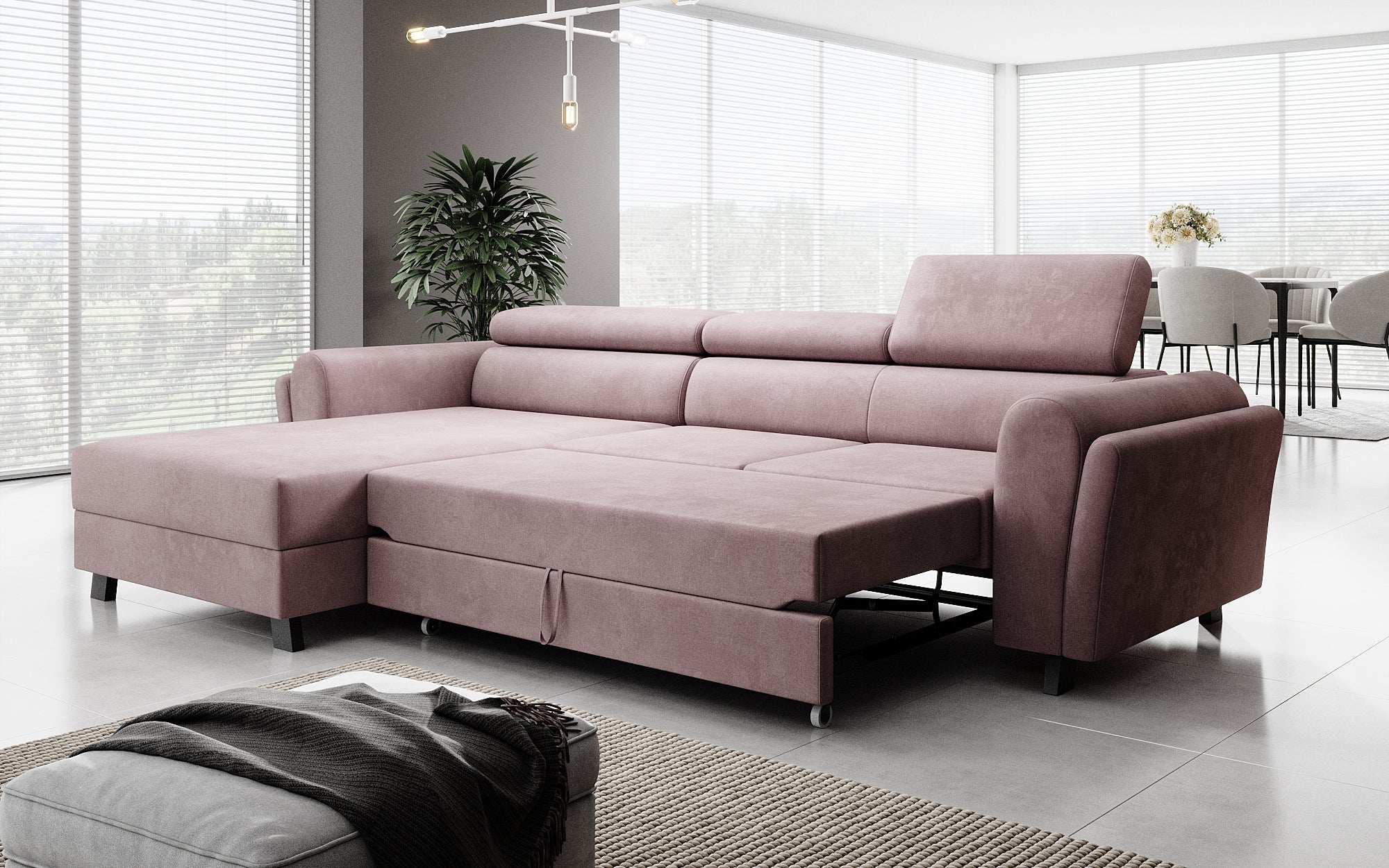 Designer Sofa Massimo mat Schlof- a Klapfunktioun