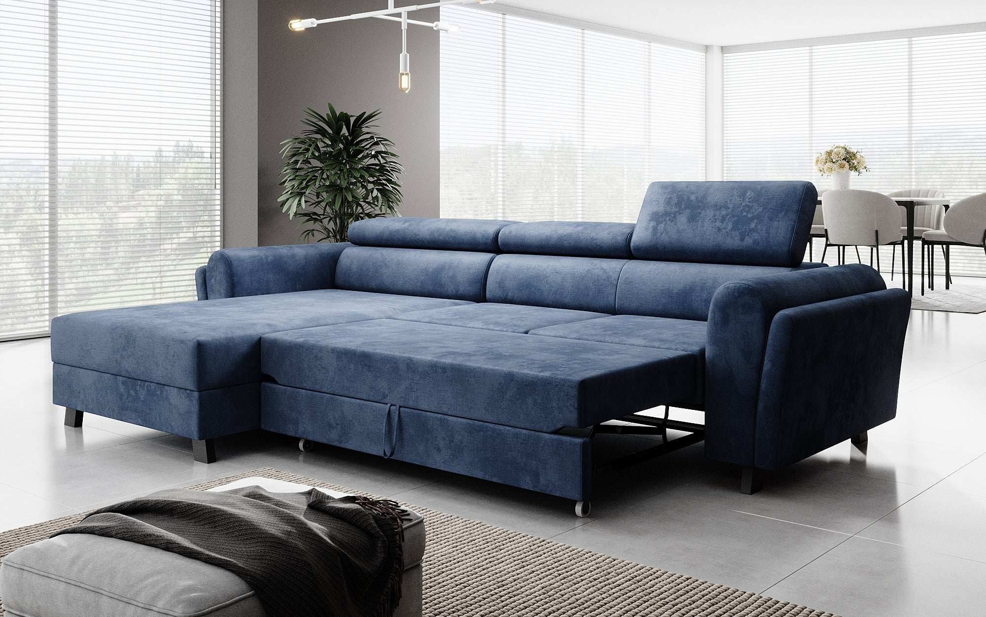 Designer Sofa Massimo mat Schlof- a Klapfunktioun