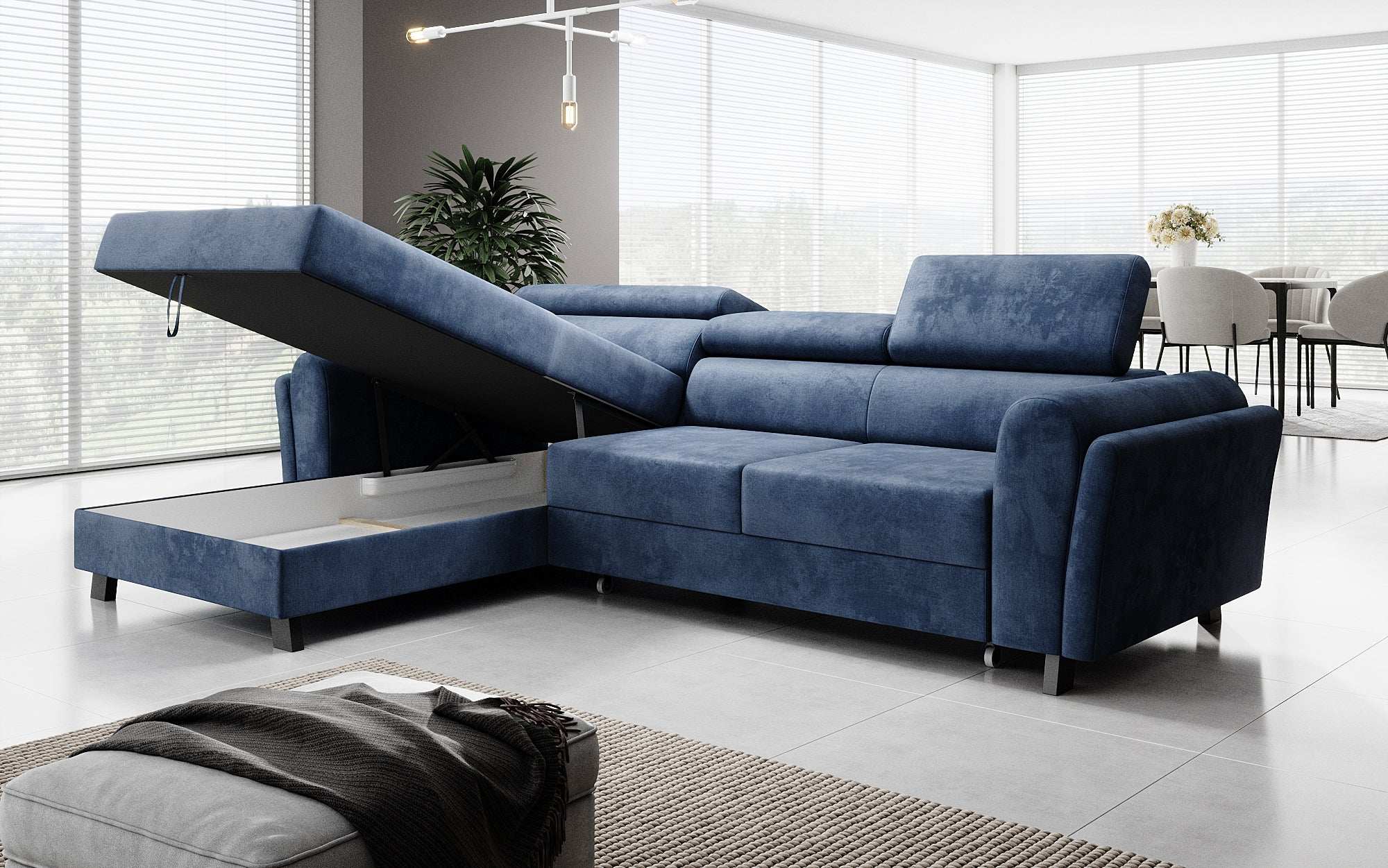 Designer Sofa Massimo mat Schlof- a Klapfunktioun
