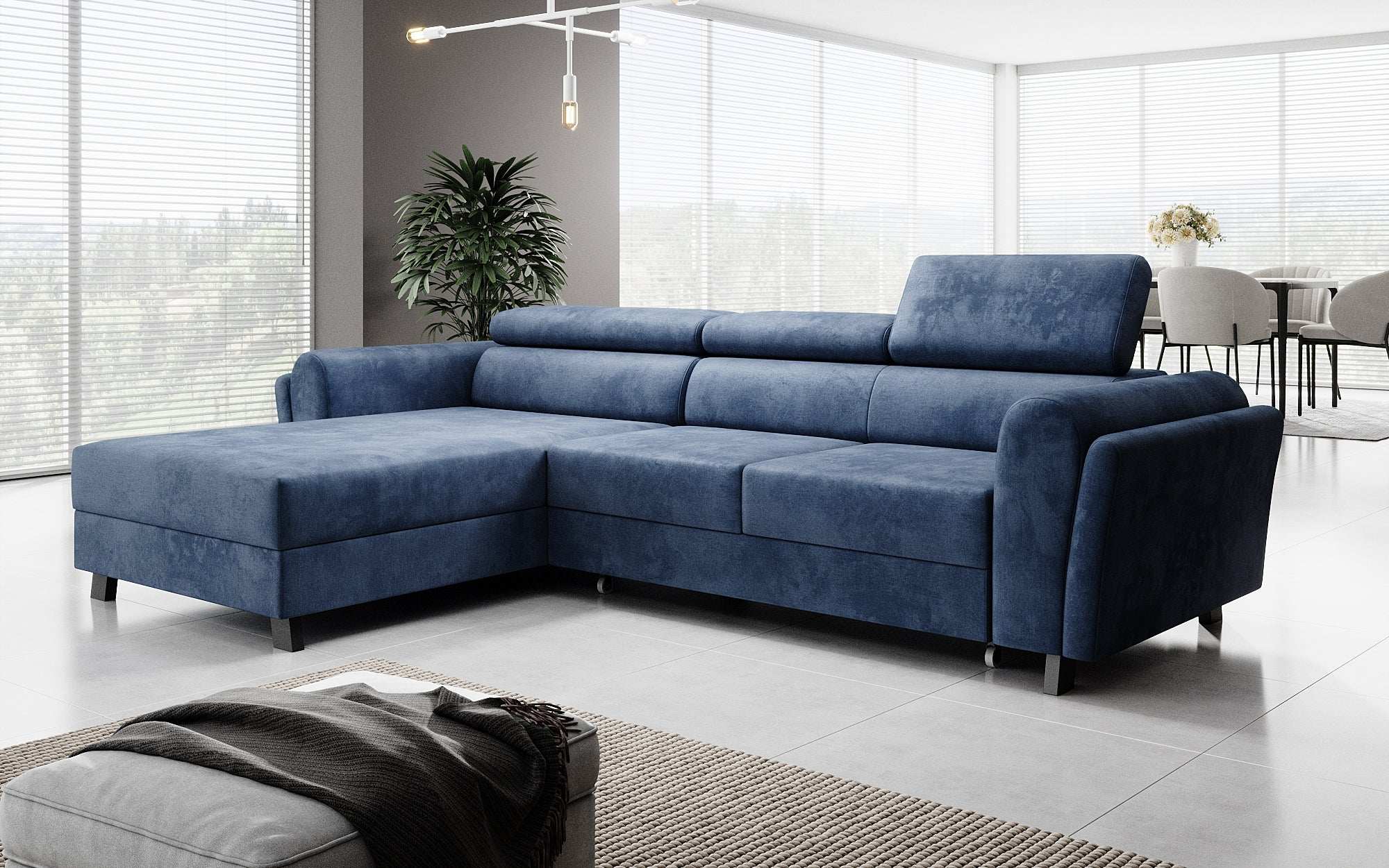 Designer Sofa Massimo mat Schlof- a Klapfunktioun