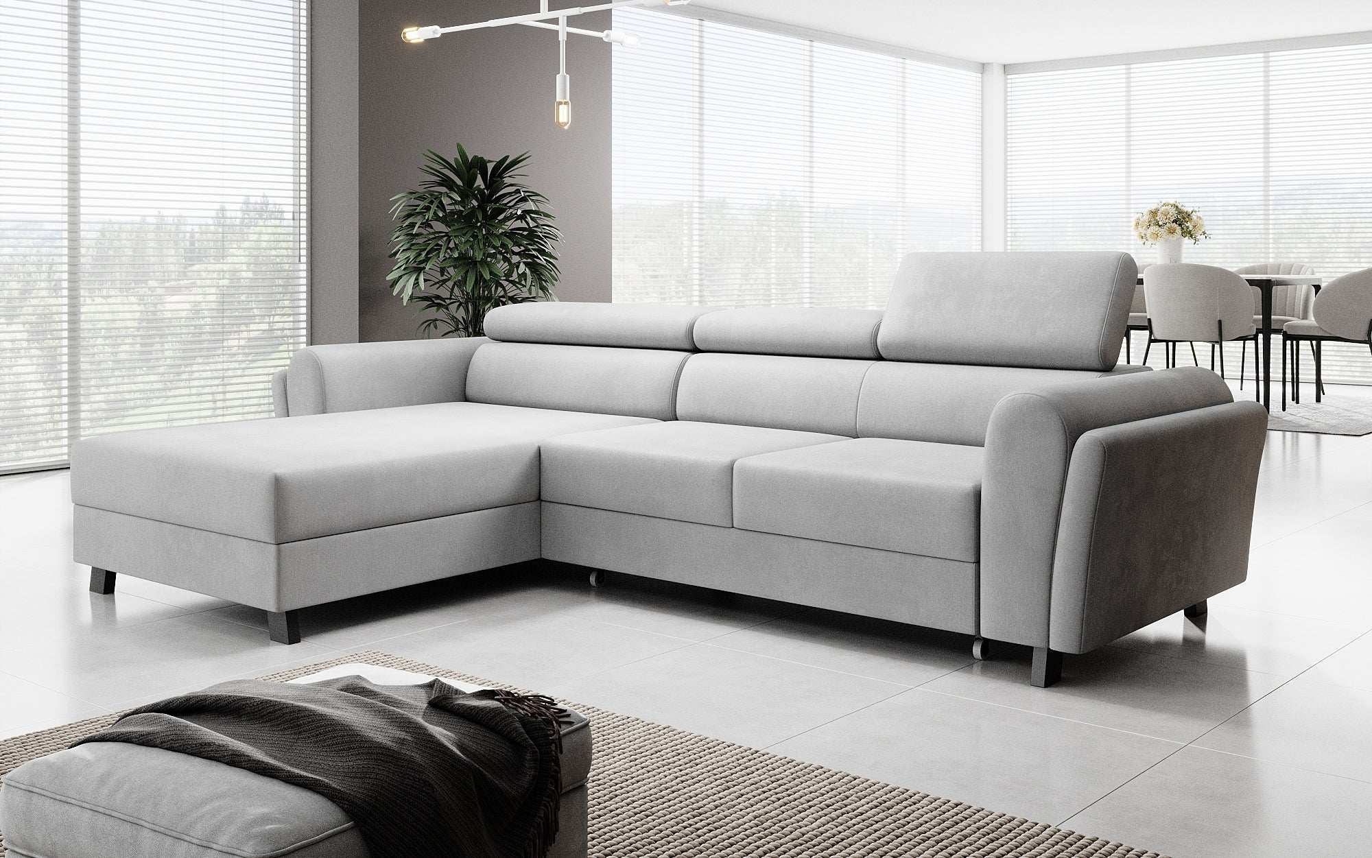 Designer Sofa Massimo mat Schlof- a Klapfunktioun