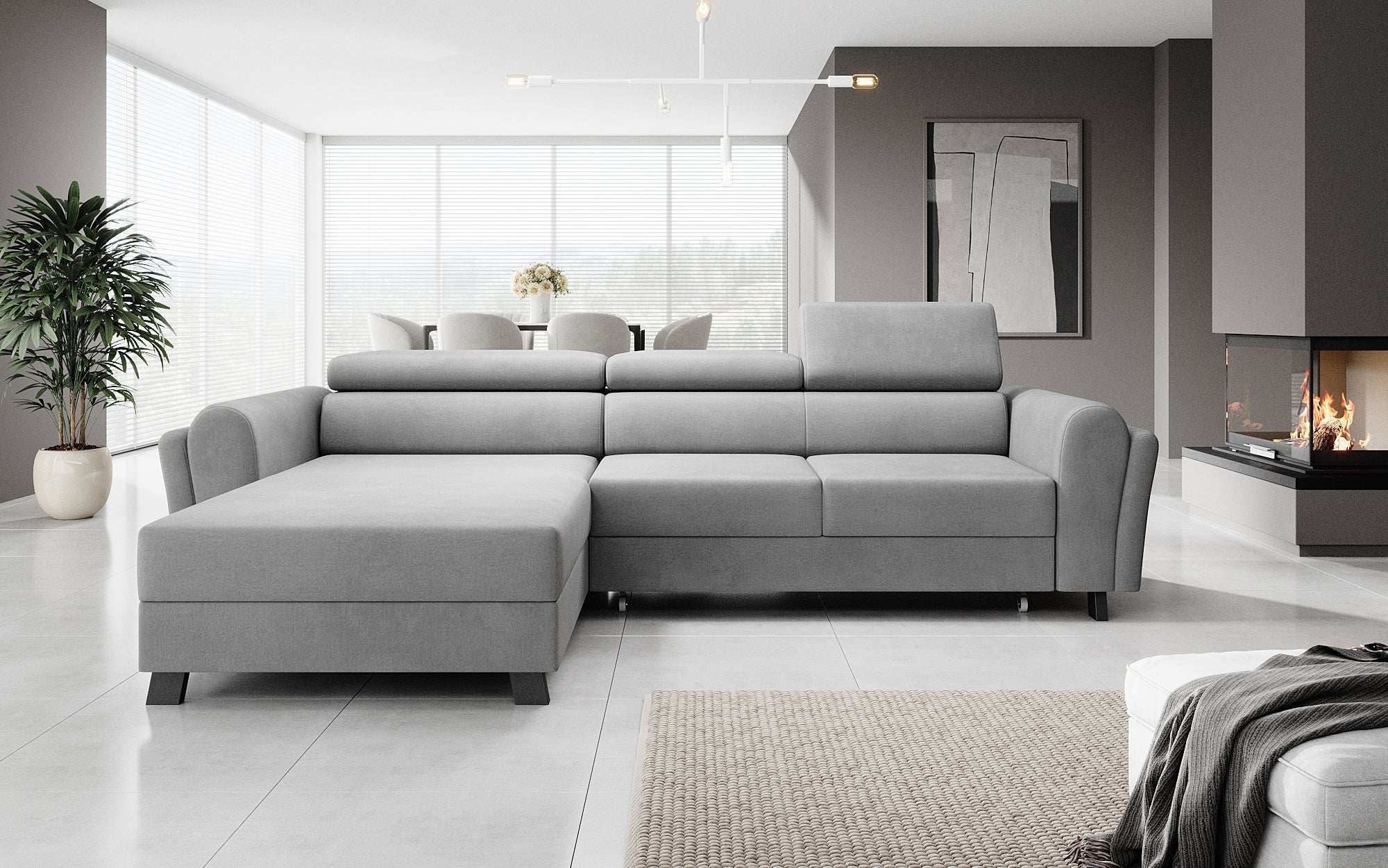 Designer Sofa Massimo mat Schlof- a Klapfunktioun