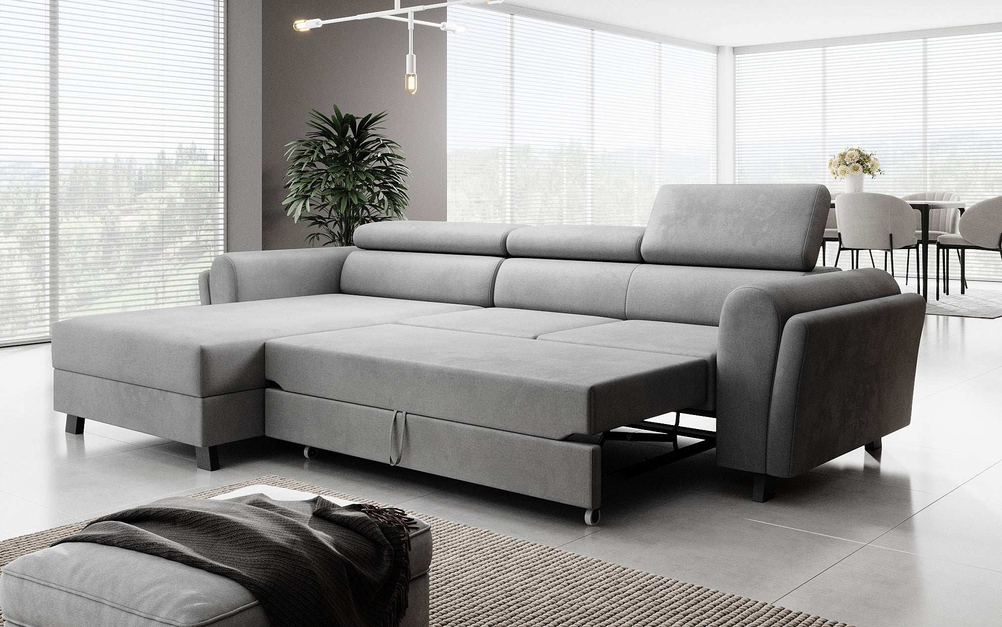 Designer Sofa Massimo mat Schlof- a Klapfunktioun