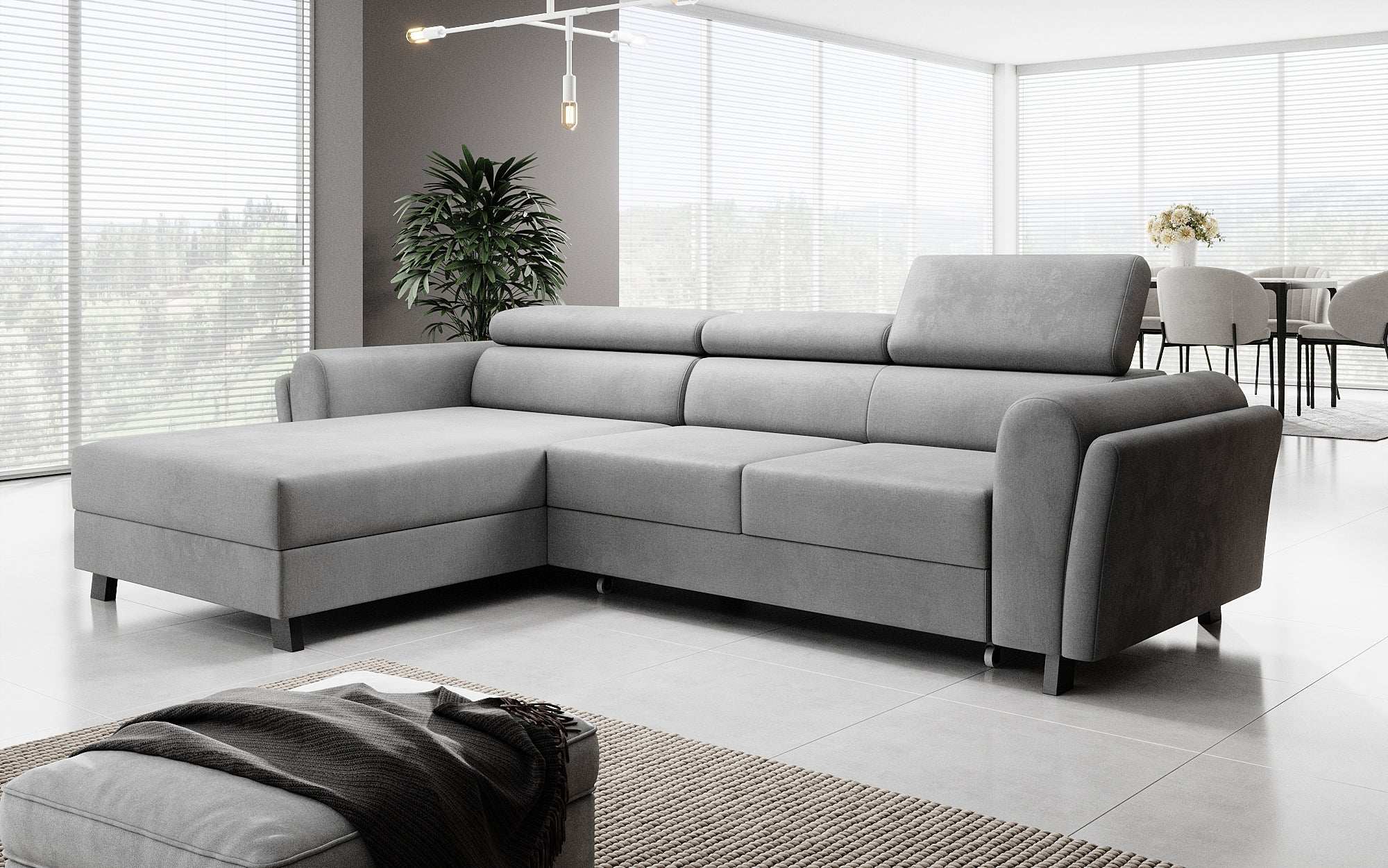 Designer Sofa Massimo mat Schlof- a Klapfunktioun
