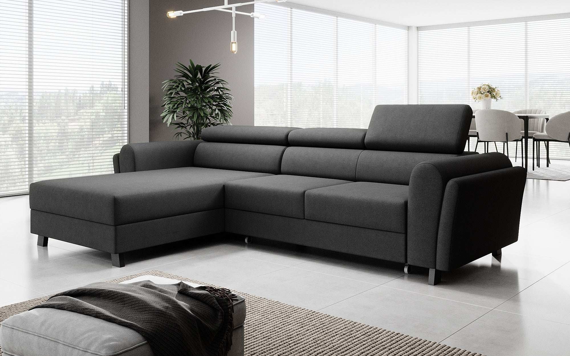 Designer Sofa Massimo mat Schlof- a Klapfunktioun