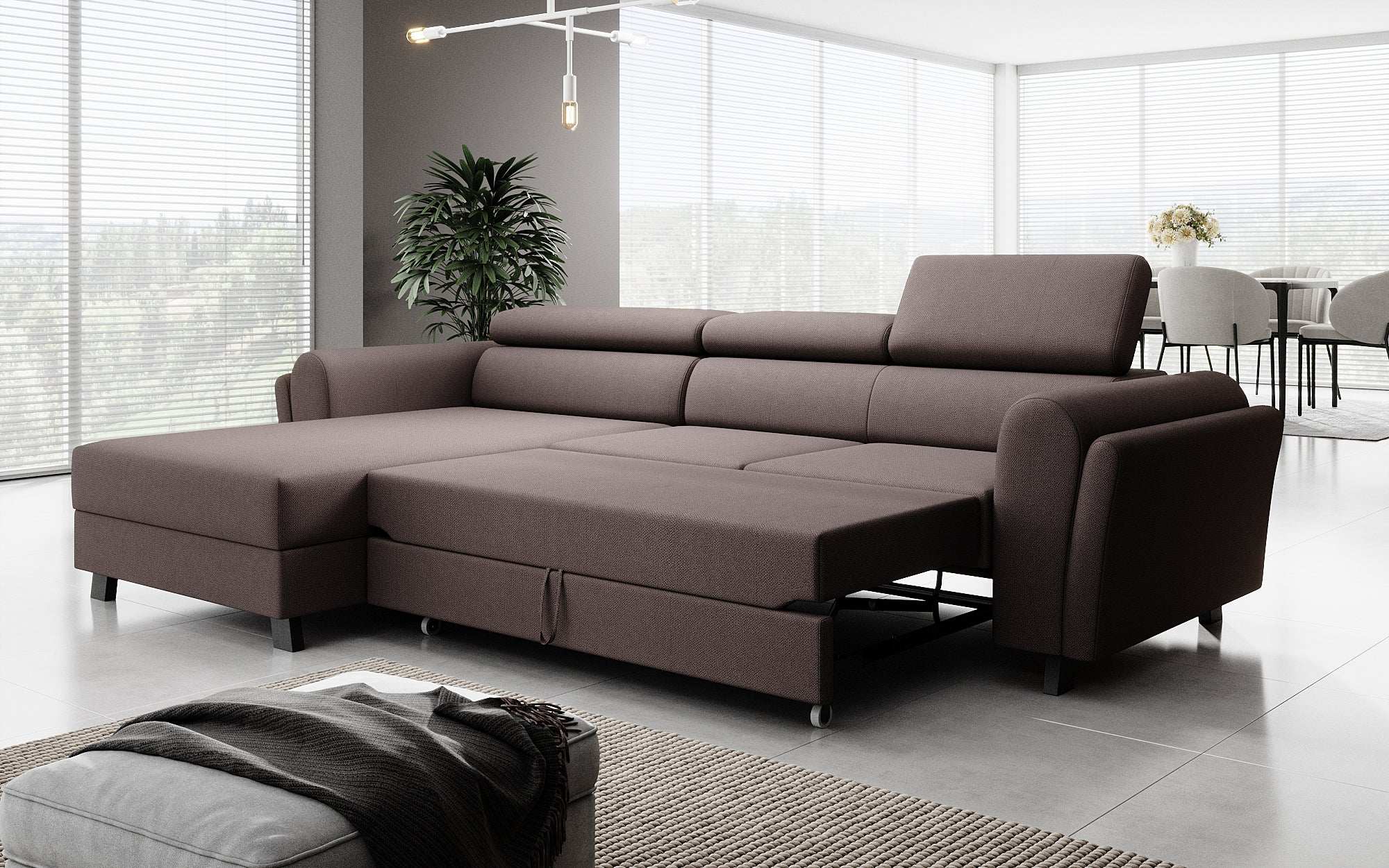Designer Sofa Massimo mat Schlof- a Klapfunktioun