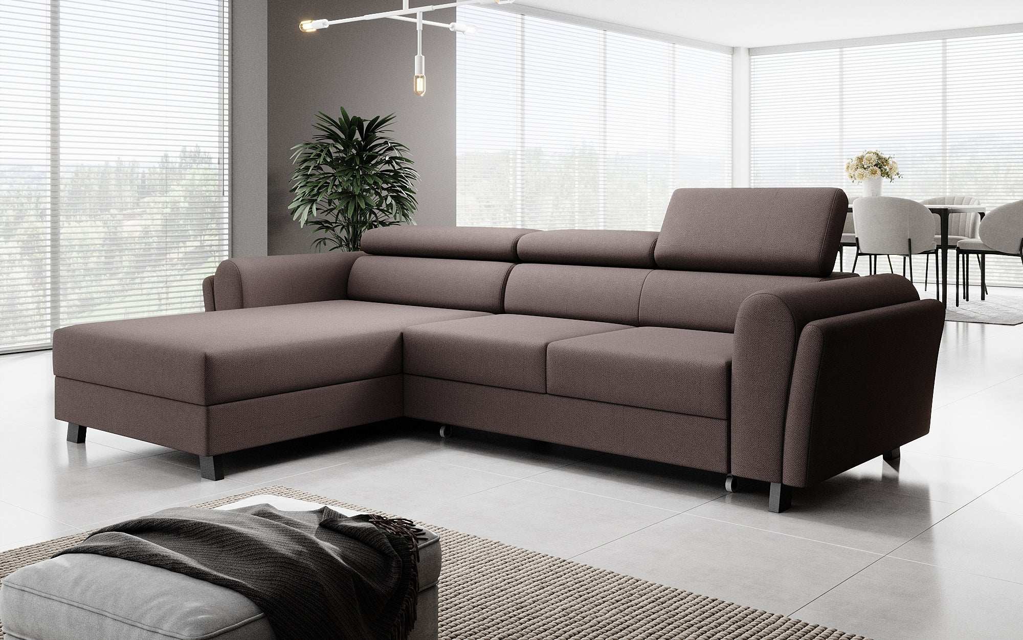 Designer Sofa Massimo mat Schlof- a Klapfunktioun