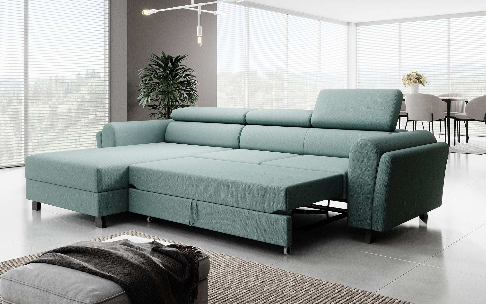 Designer Sofa Massimo mat Schlof- a Klapfunktioun