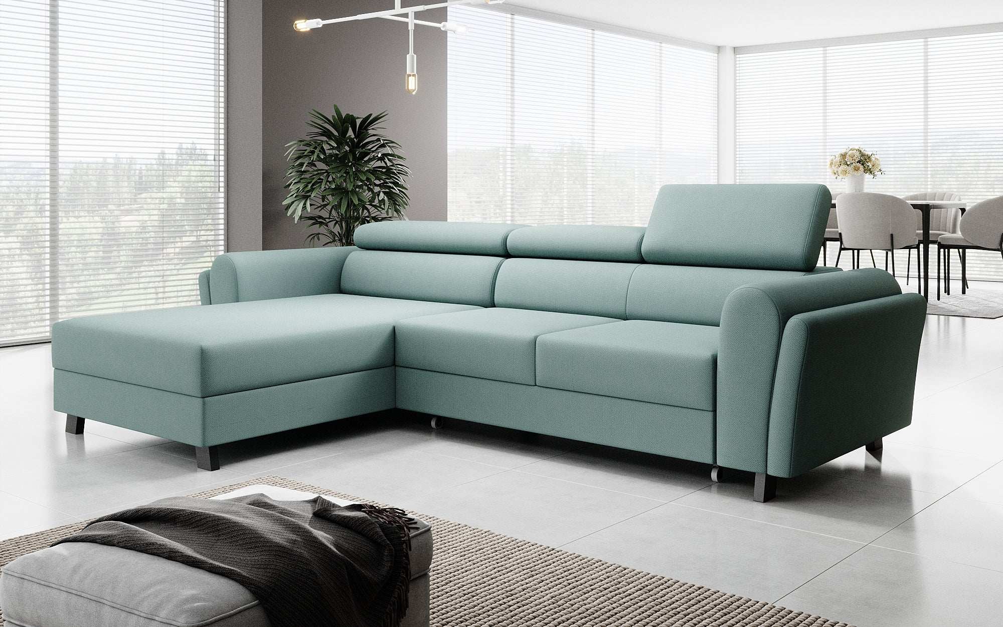 Designer Sofa Massimo mat Schlof- a Klapfunktioun