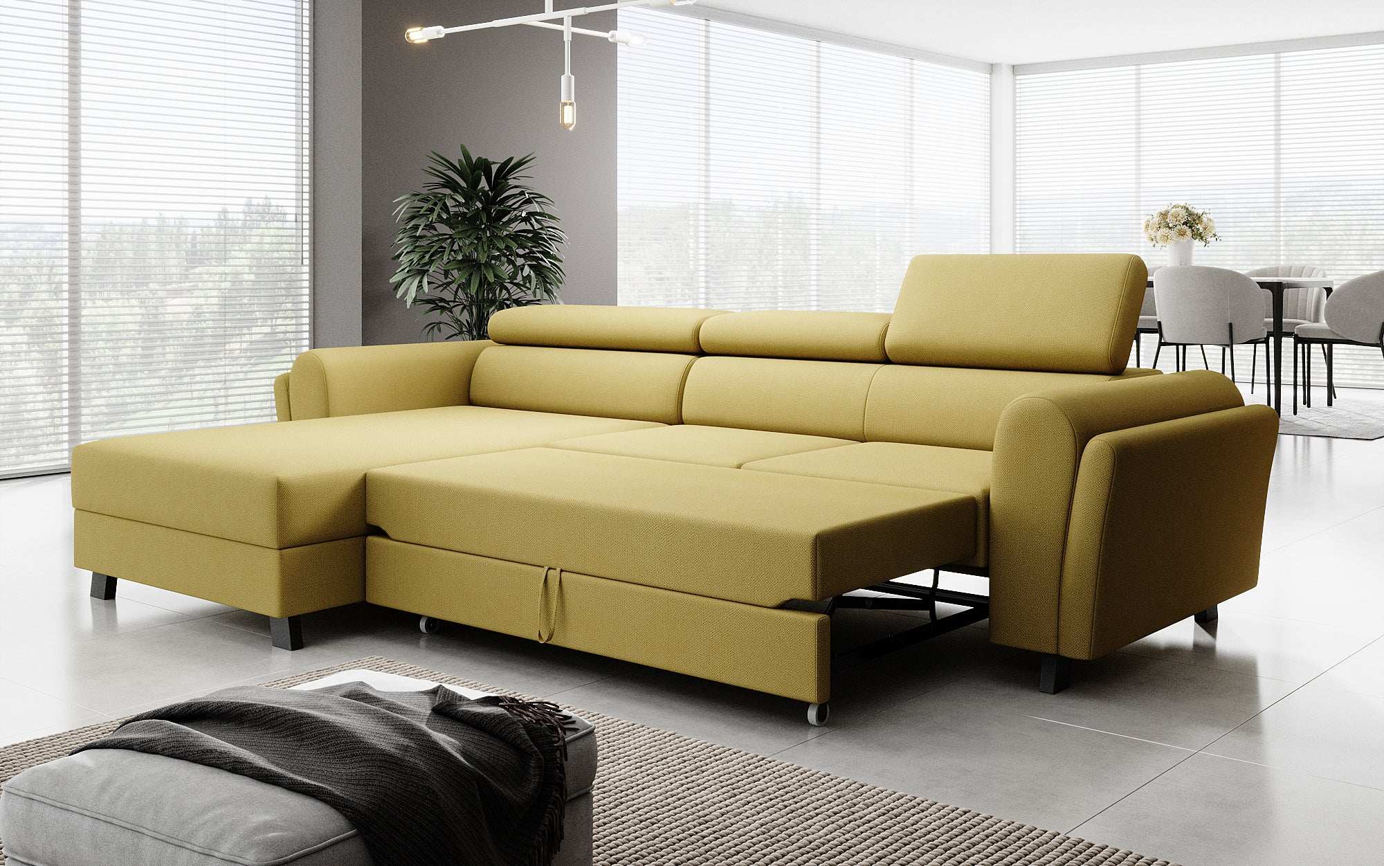 Designer Sofa Massimo mat Schlof- a Klapfunktioun