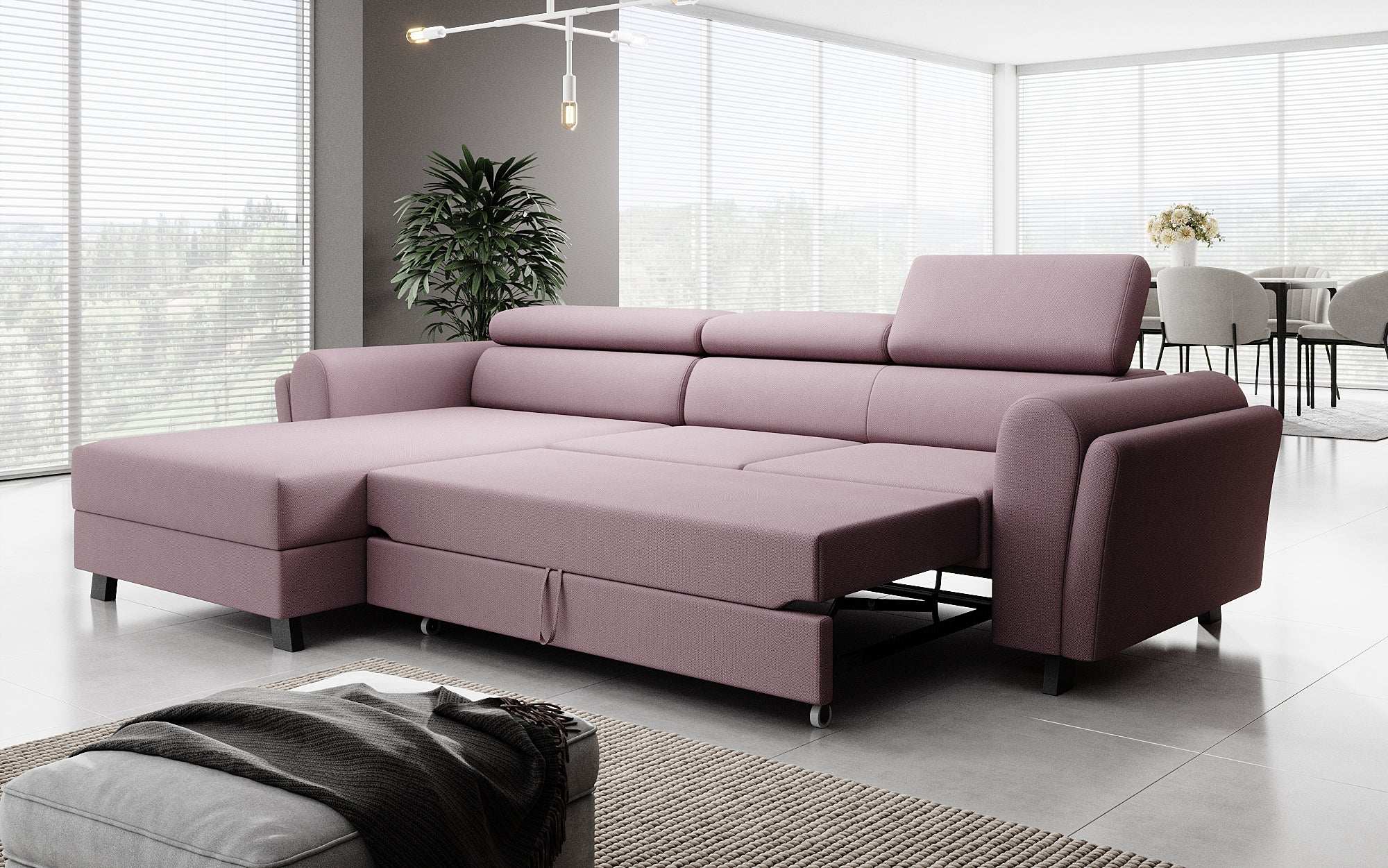 Designer Sofa Massimo mat Schlof- a Klapfunktioun