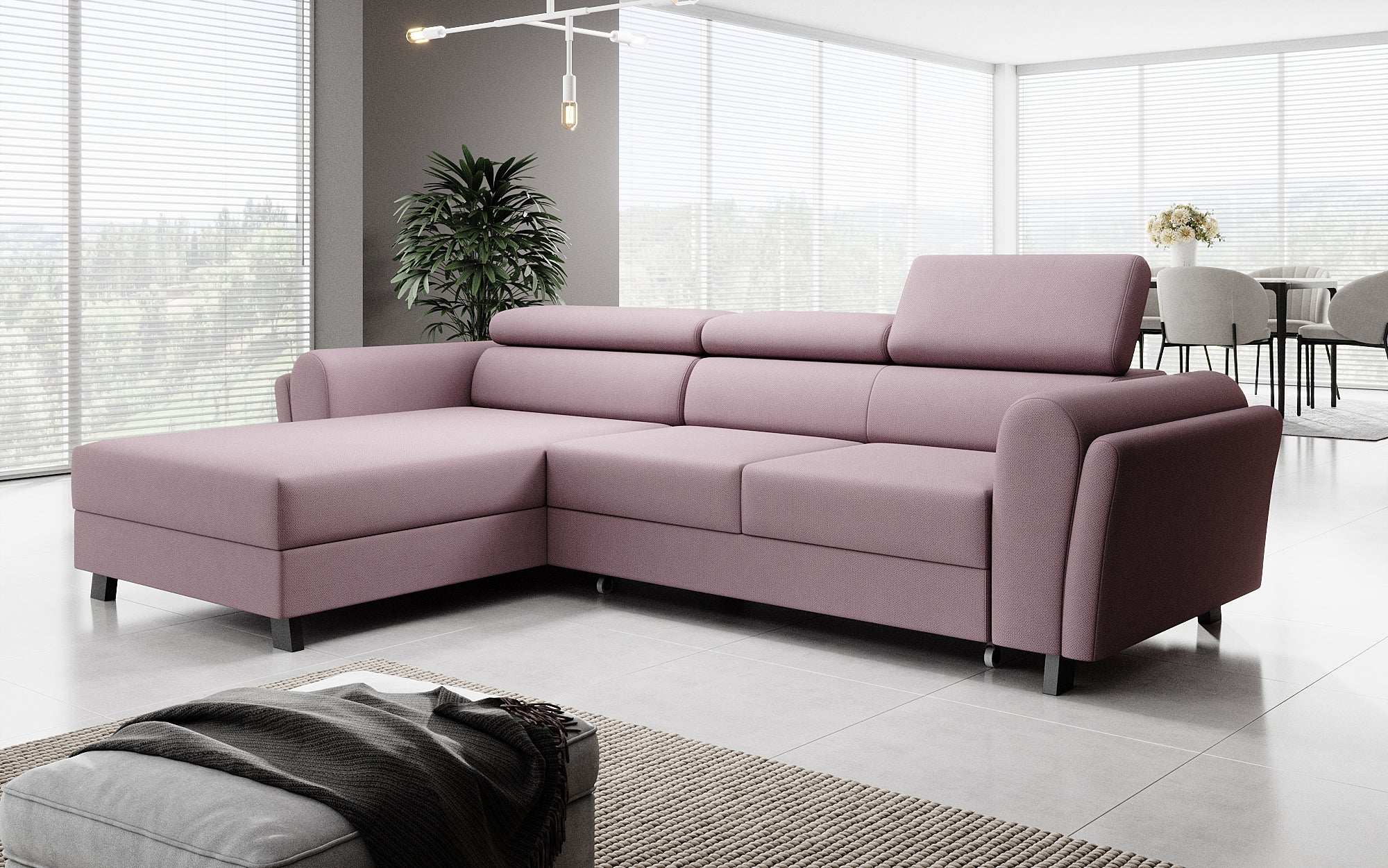 Designer Sofa Massimo mat Schlof- a Klapfunktioun