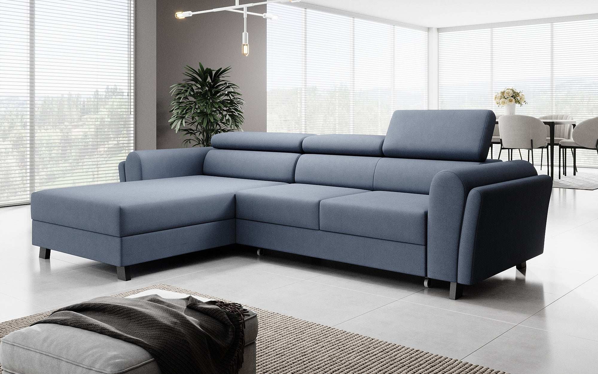 Designer Sofa Massimo mat Schlof- a Klapfunktioun