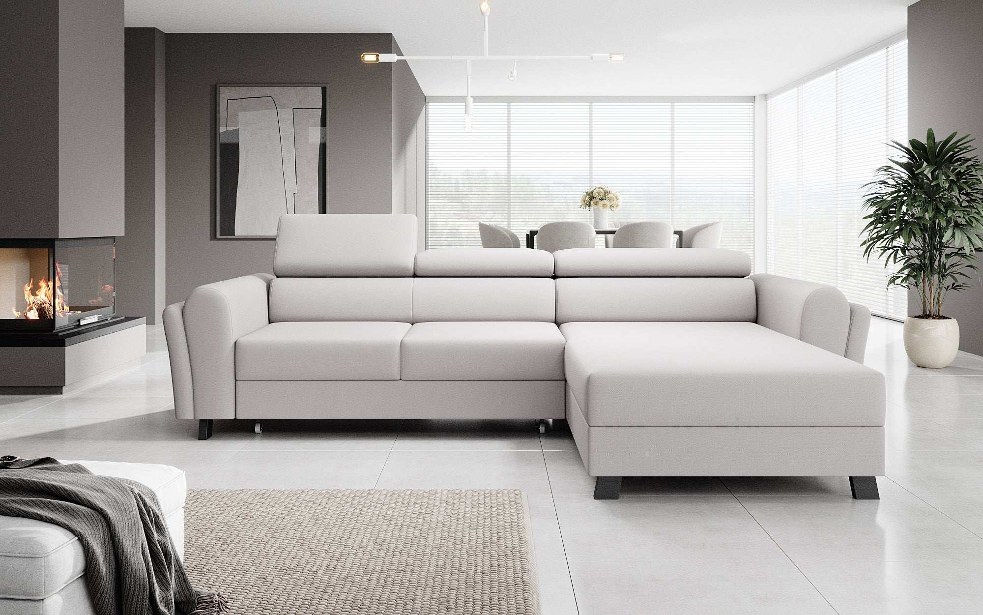 Designer Sofa Massimo mat Schlof- a Klapfunktioun