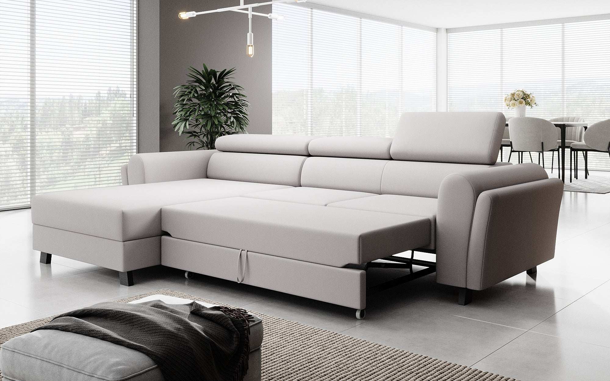 Designer Sofa Massimo mat Schlof- a Klapfunktioun