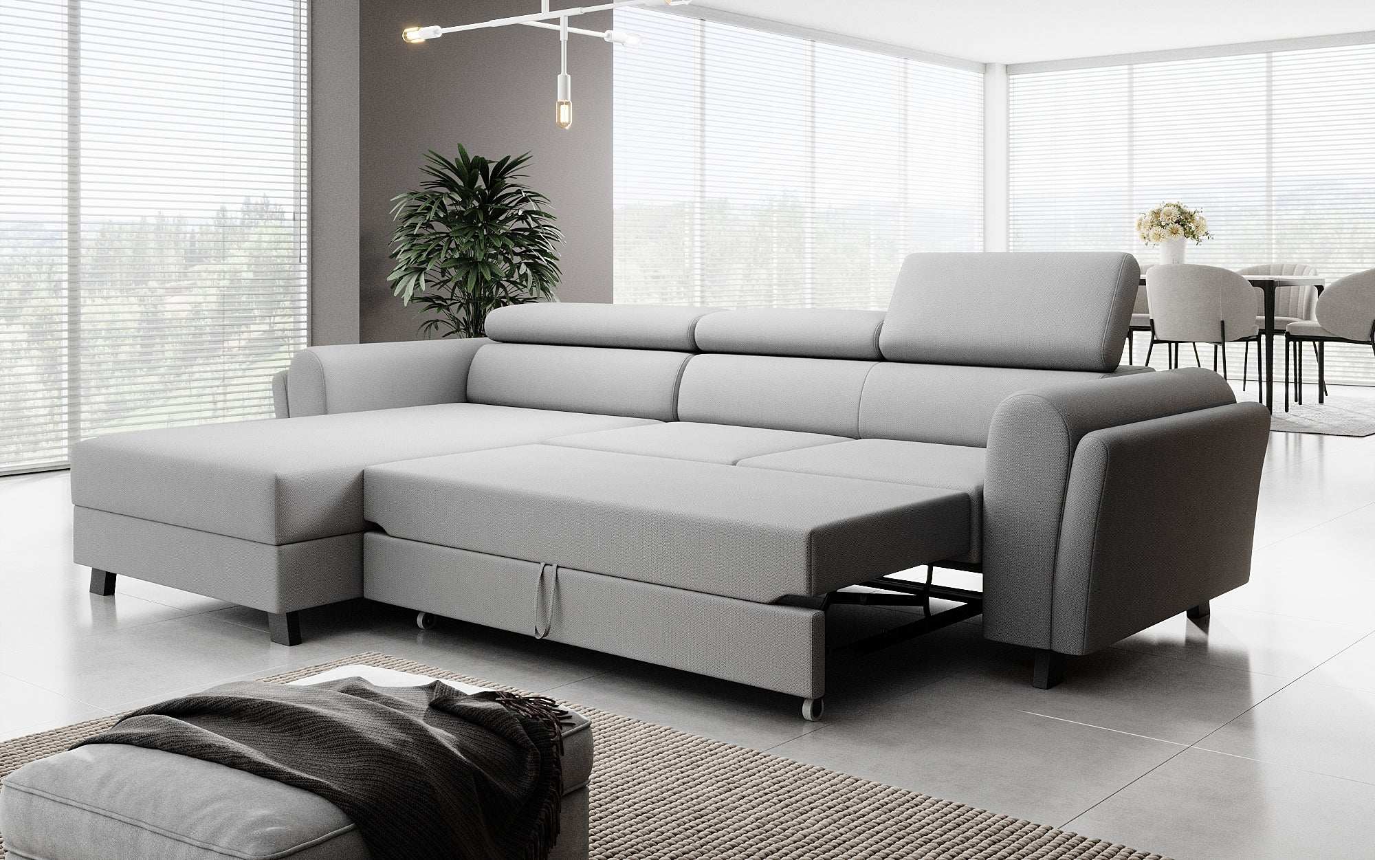 Designer Sofa Massimo mat Schlof- a Klapfunktioun