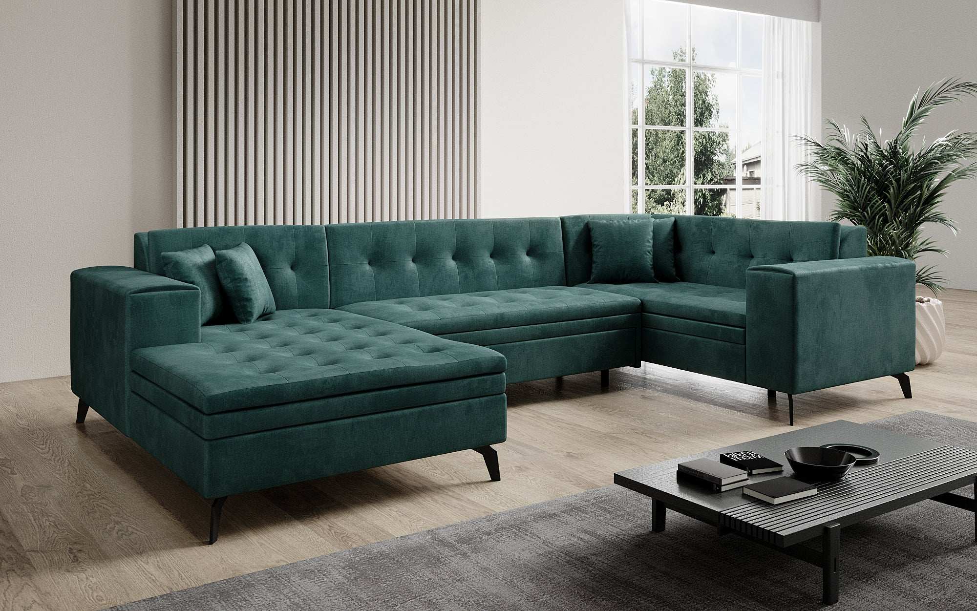 Designer Sofa Neola mat Schlofffunktioun