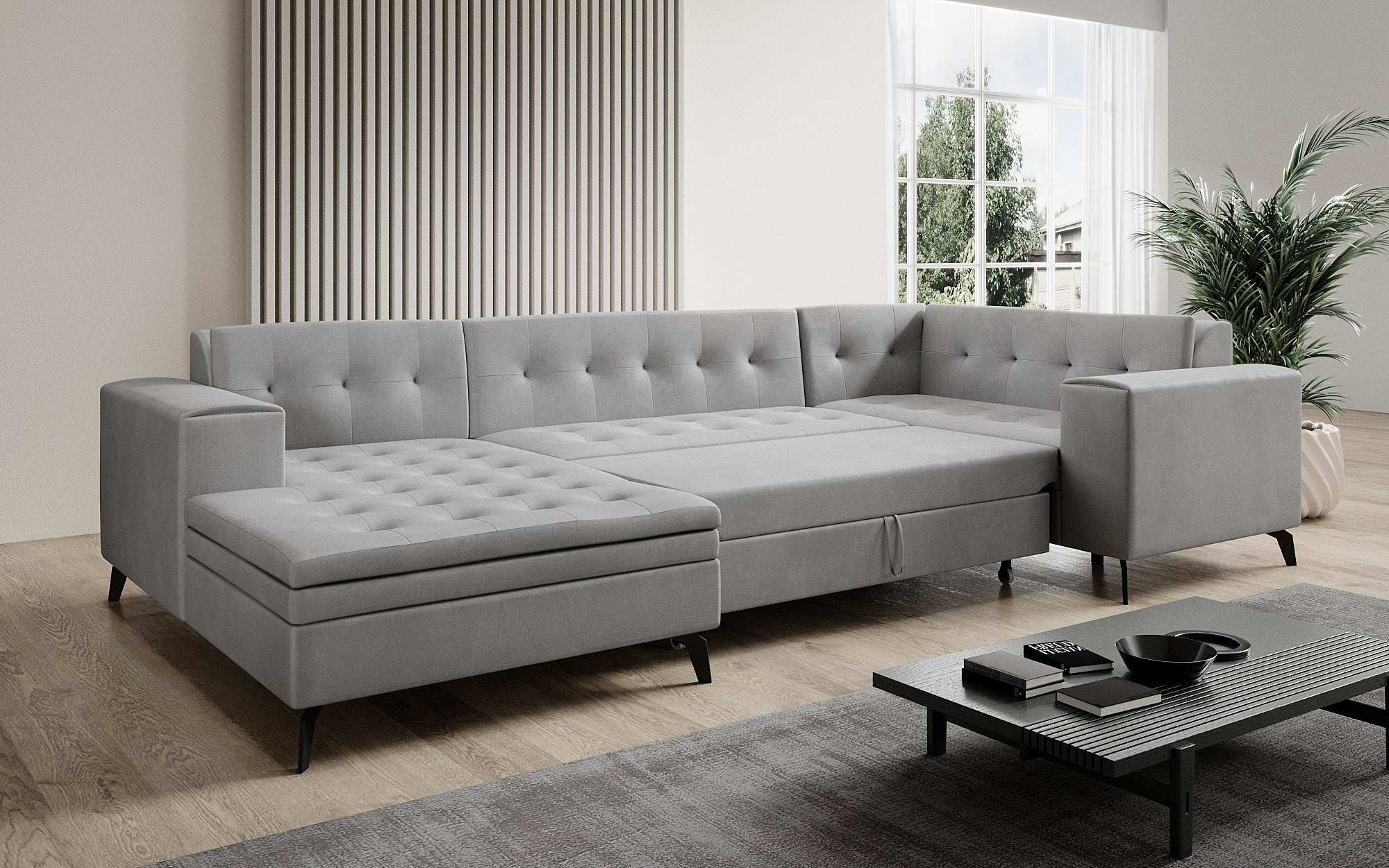 Designer Sofa Neola mat Schlofffunktioun