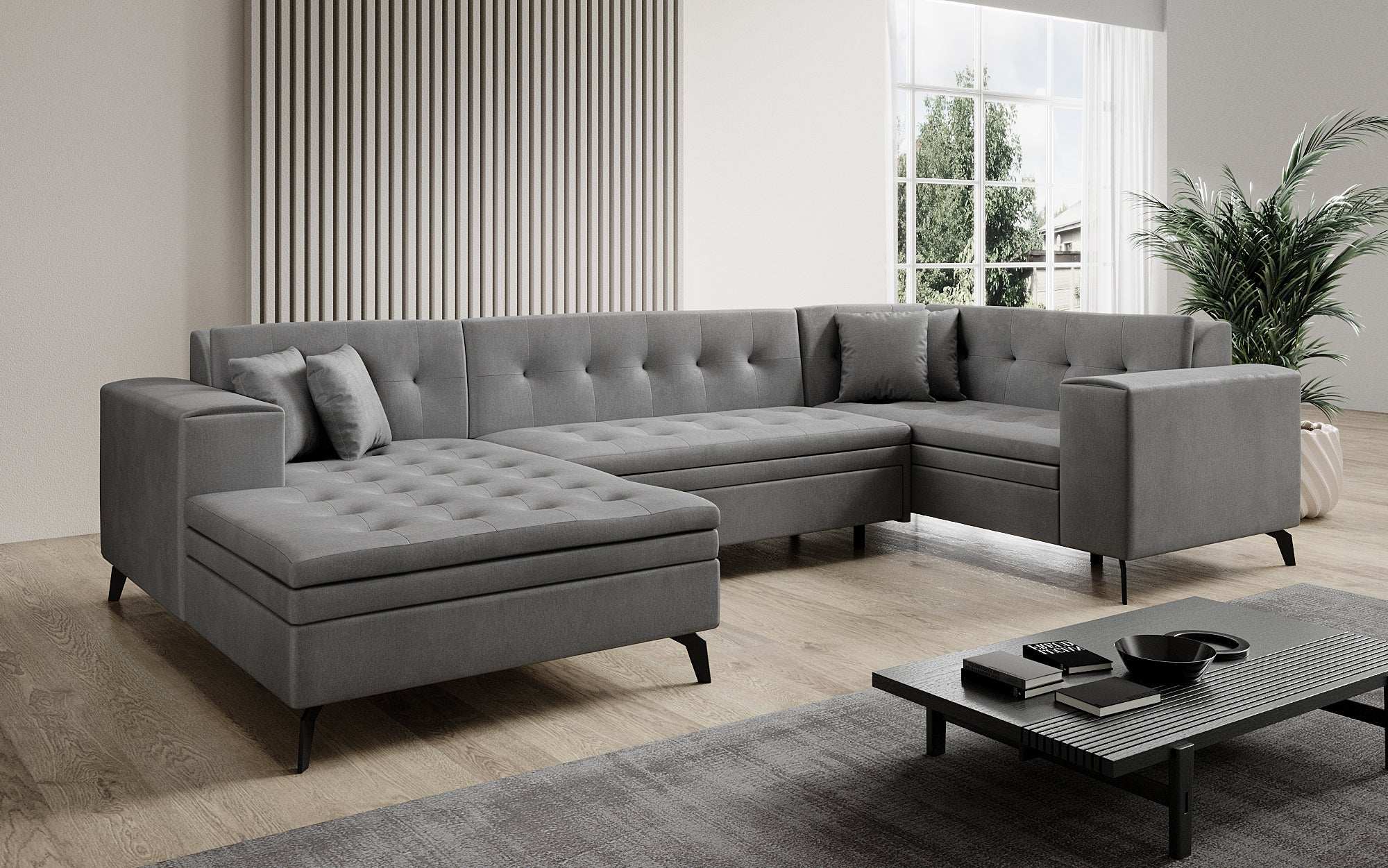 Designer Sofa Neola mat Schlofffunktioun