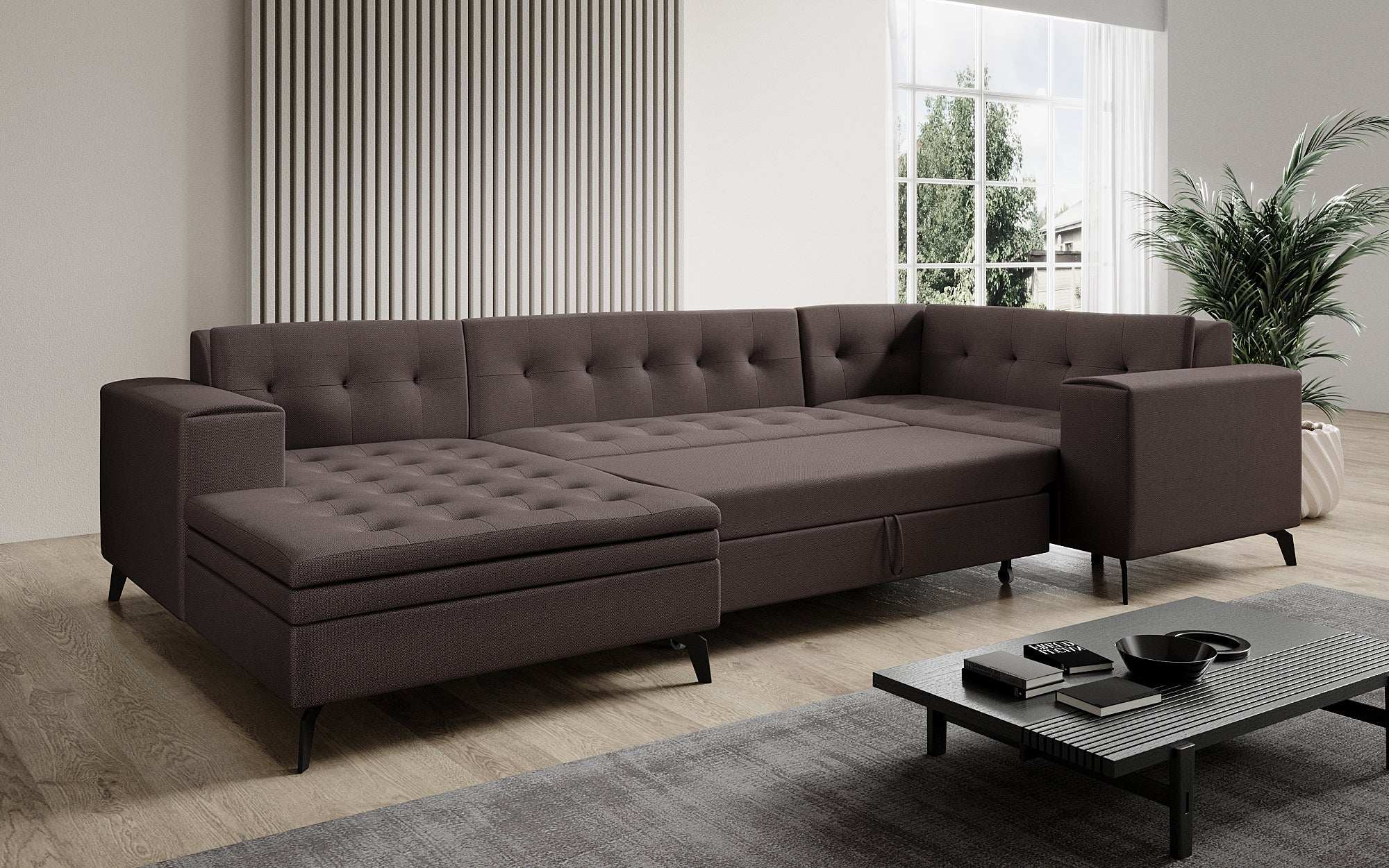Designer Sofa Neola mat Schlofffunktioun