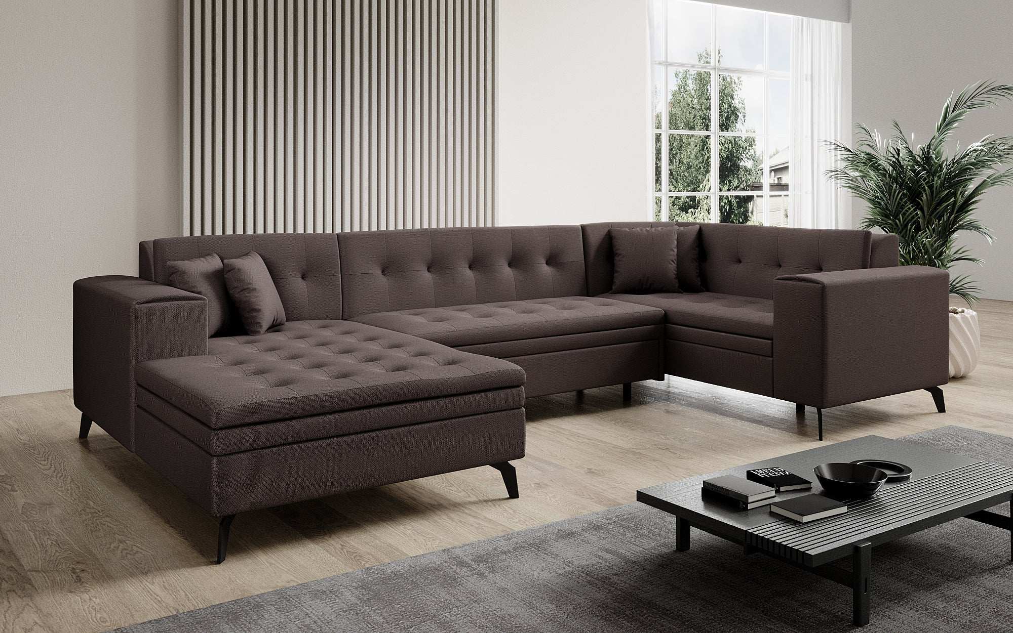 Designer Sofa Neola mat Schlofffunktioun