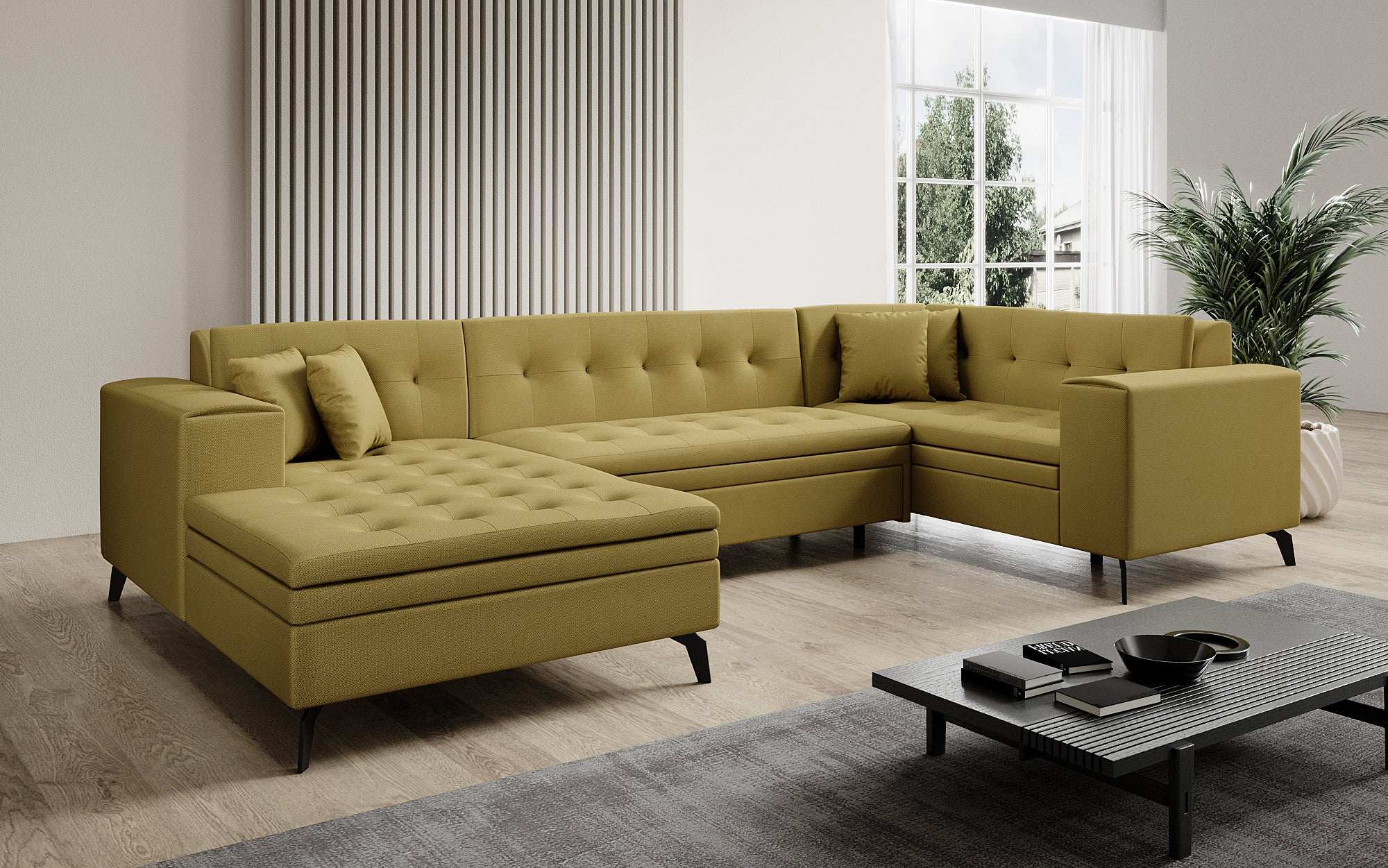Designer Sofa Neola mat Schlofffunktioun