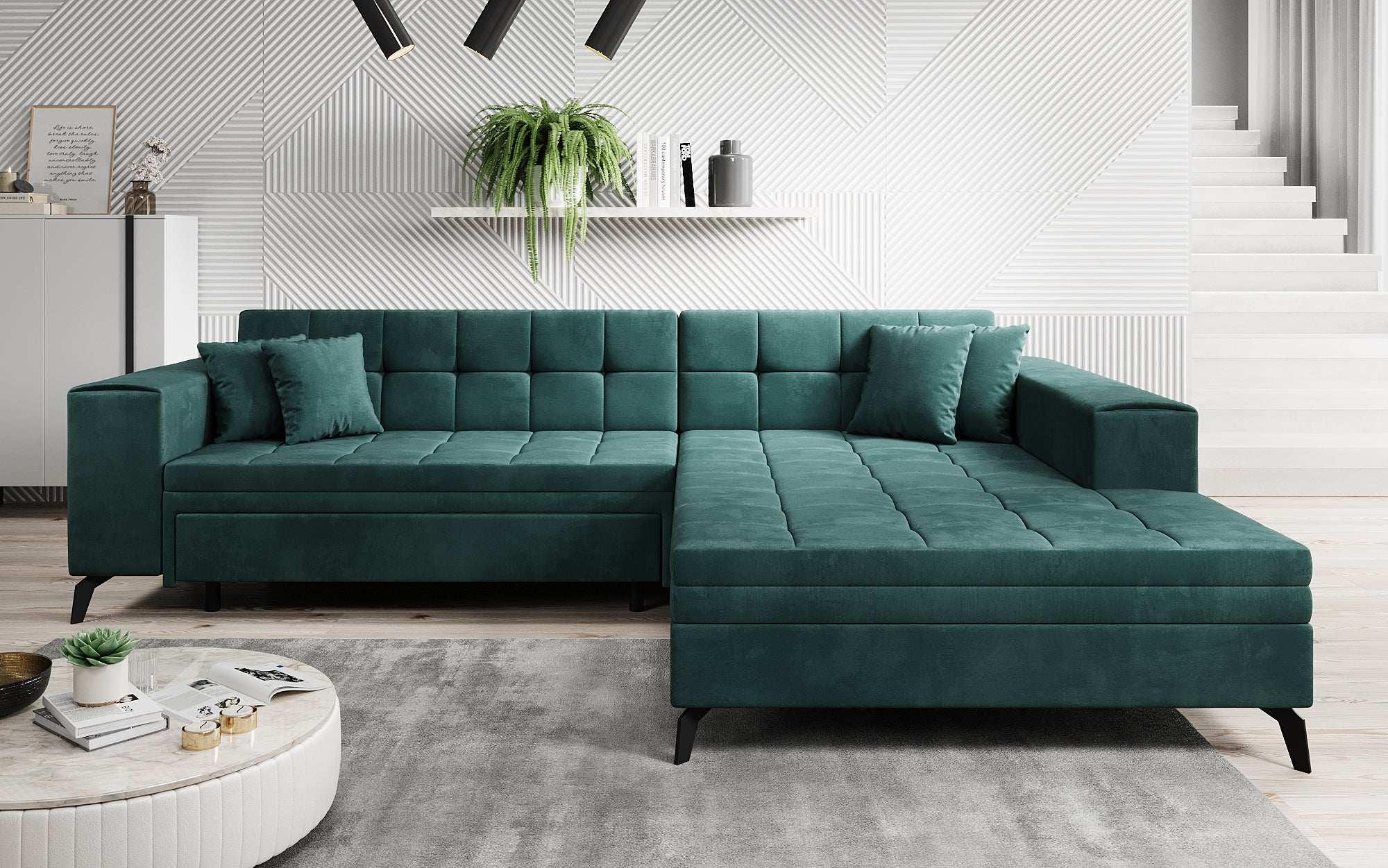Designer Sofa Frida mat Schlooffunktioun