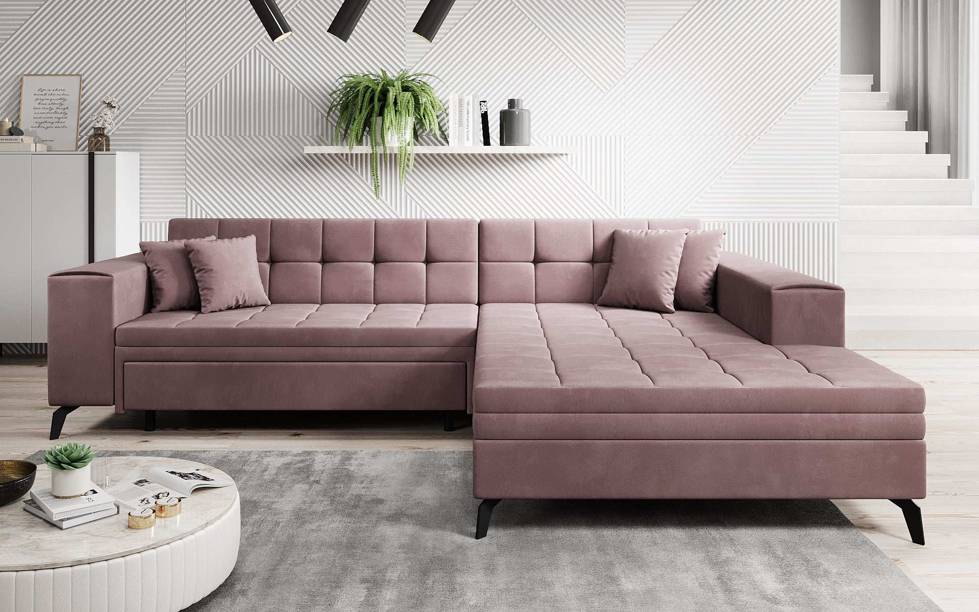 Designer Sofa Frida mat Schlooffunktioun