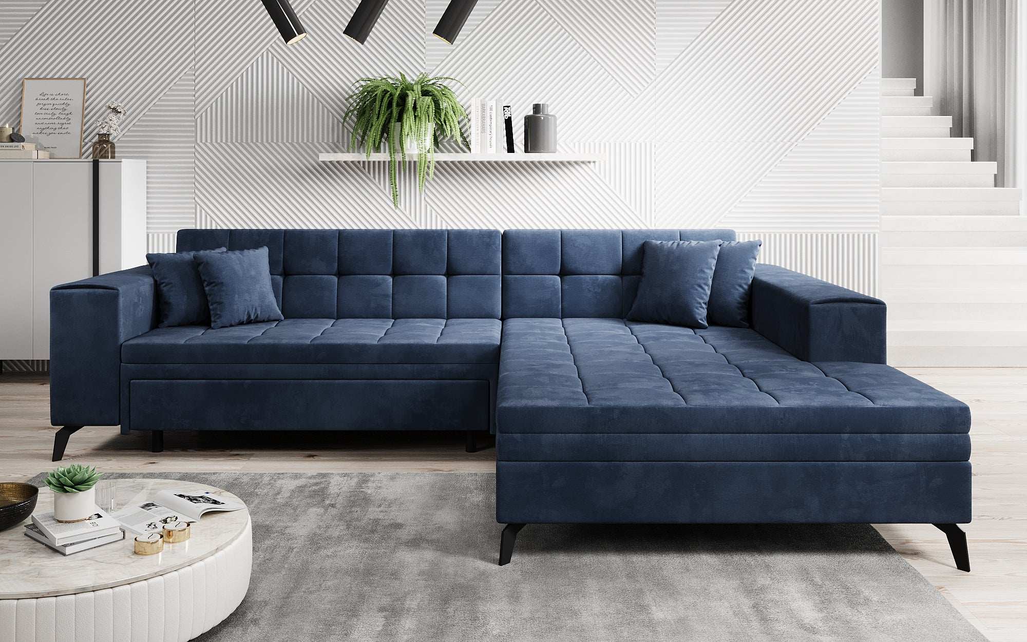 Designer Sofa Frida mat Schlooffunktioun