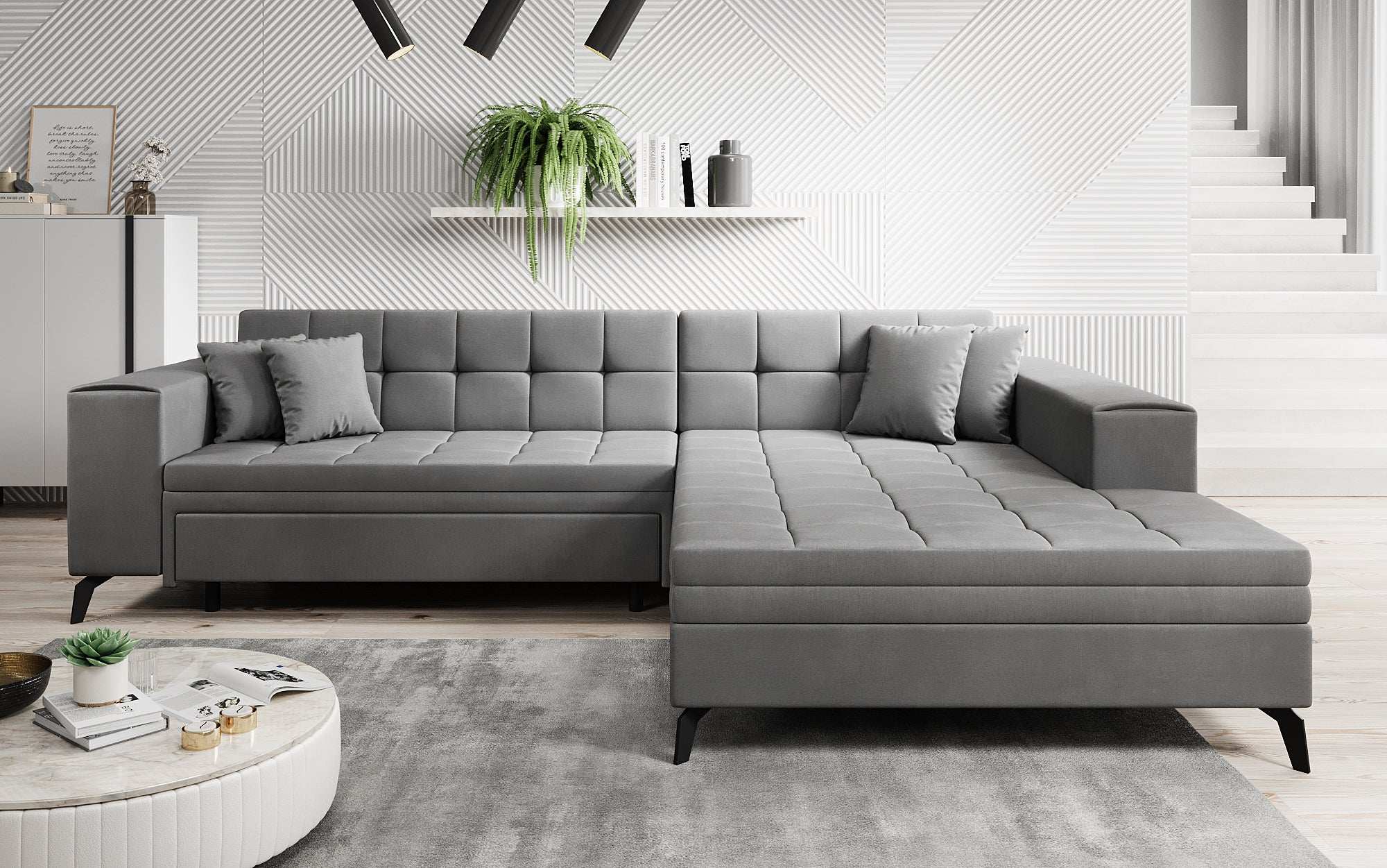 Designer Sofa Frida mat Schlooffunktioun