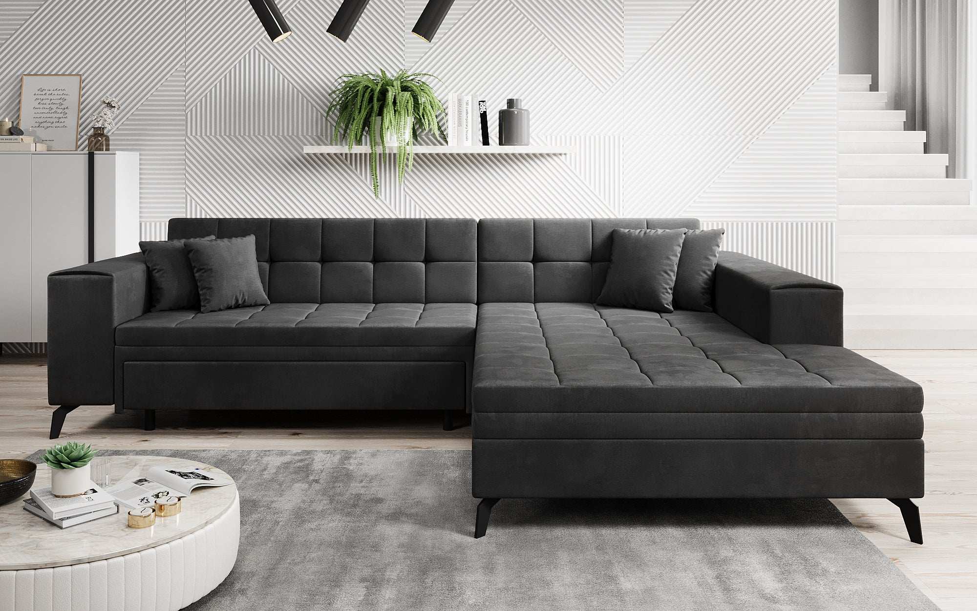 Designer Sofa Frida mat Schlooffunktioun