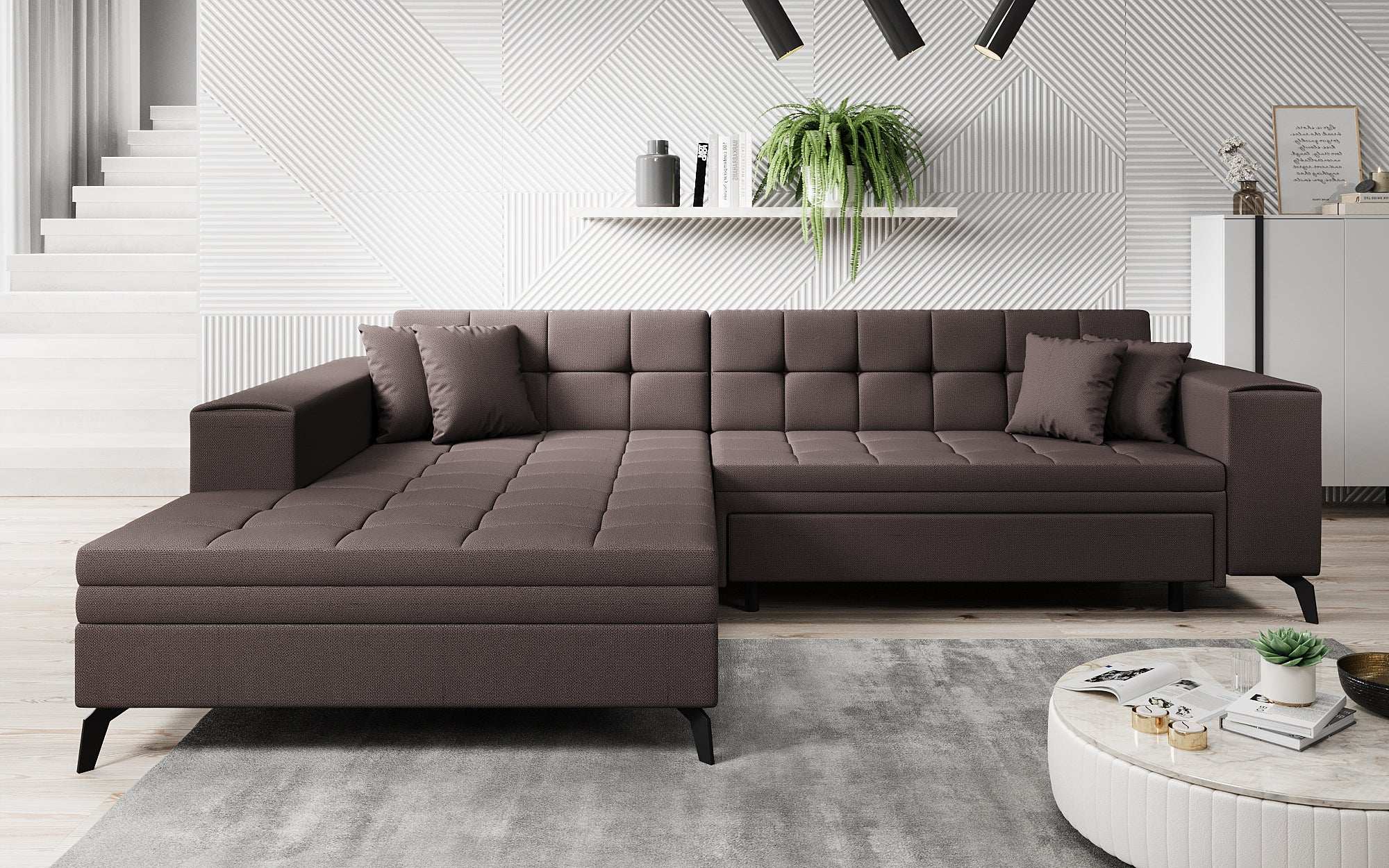 Designer Sofa Frida mat Schlooffunktioun