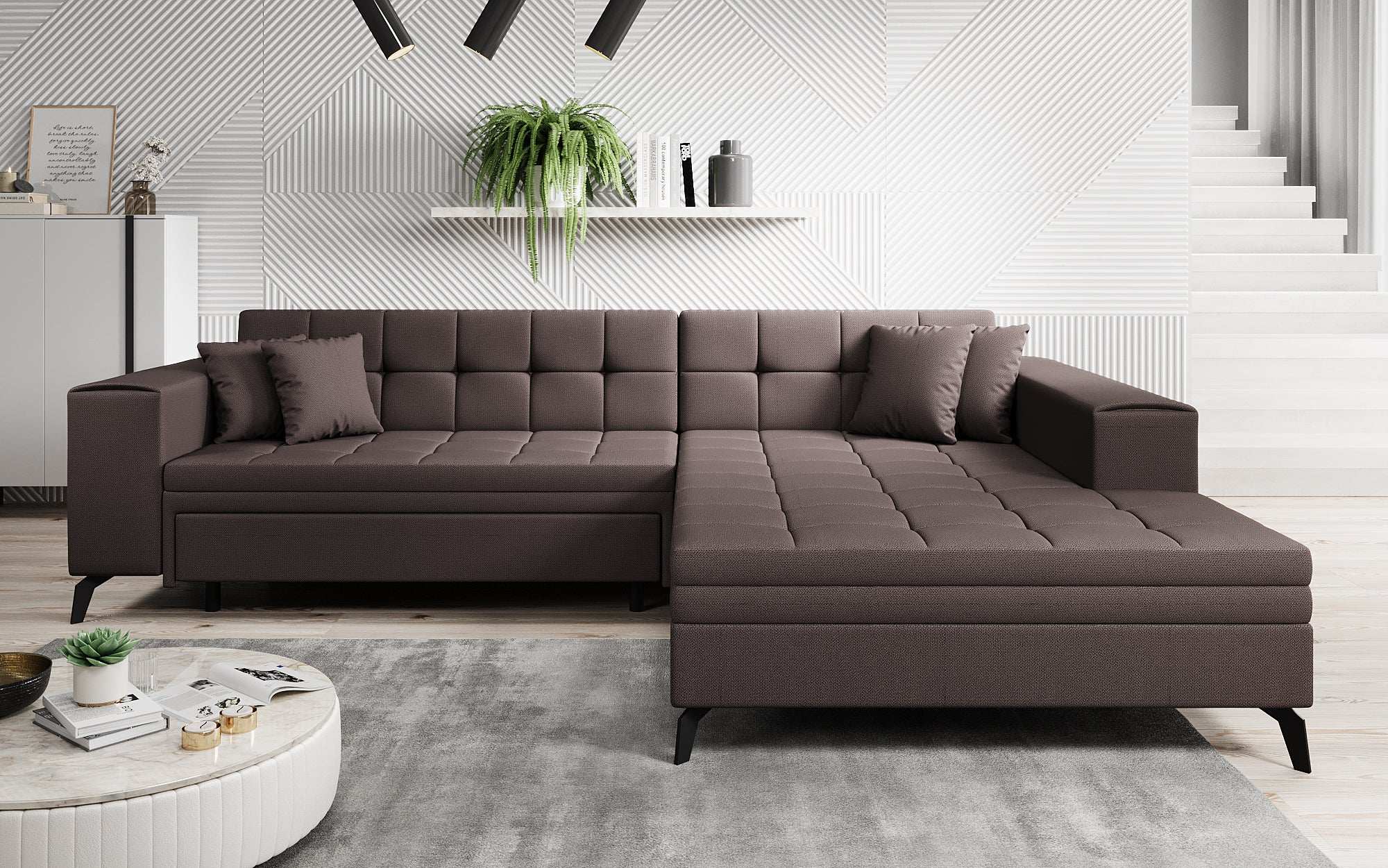 Designer Sofa Frida mat Schlooffunktioun