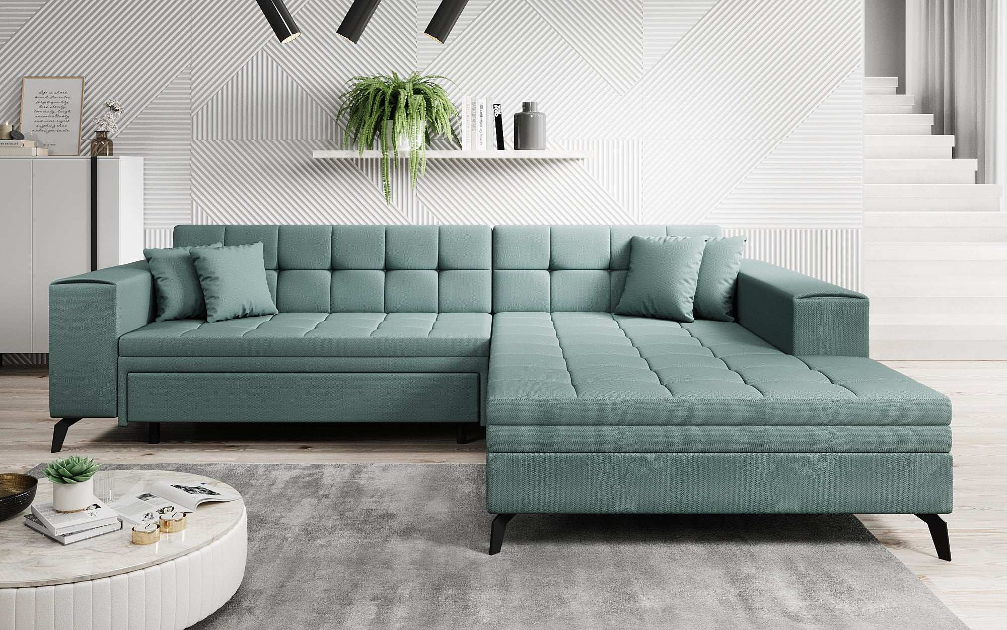 Designer Sofa Frida mat Schlooffunktioun