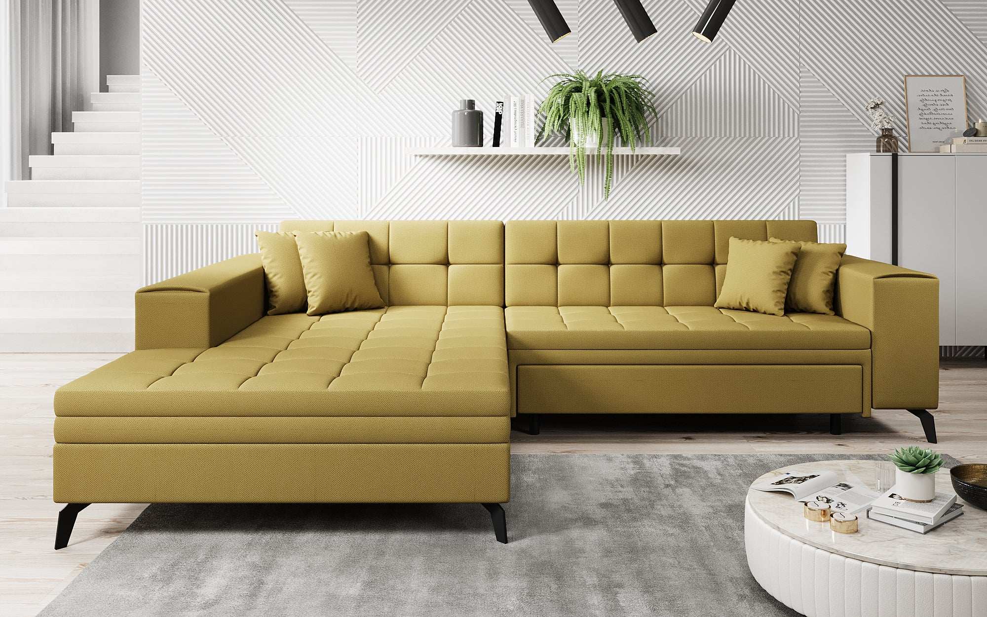 Designer Sofa Frida mat Schlooffunktioun
