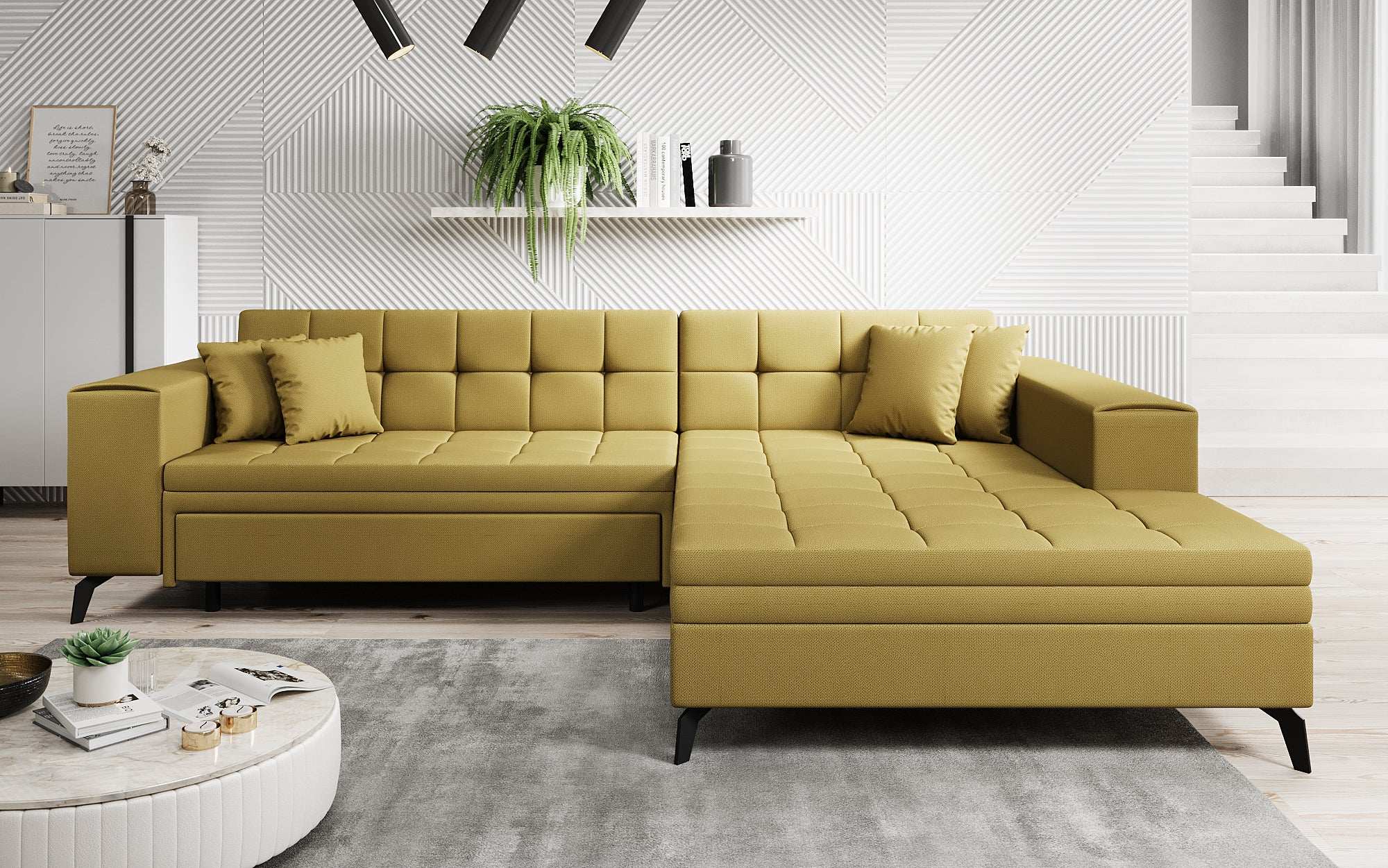 Designer Sofa Frida mat Schlooffunktioun