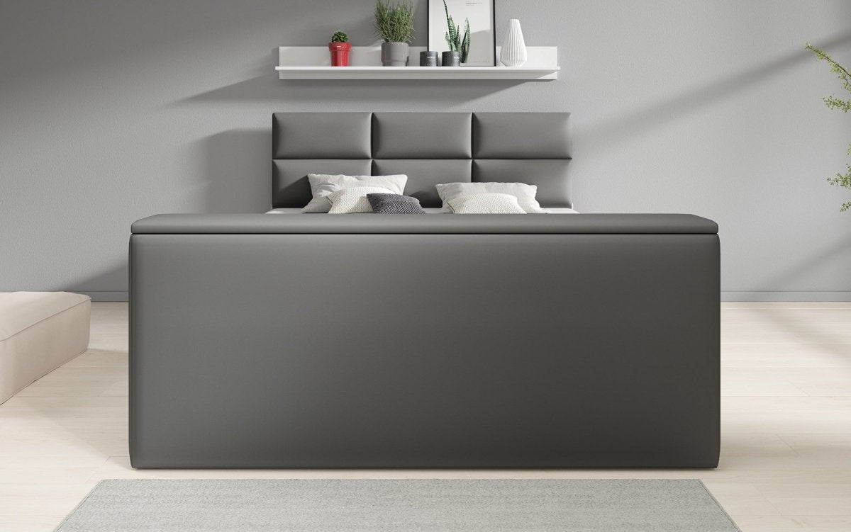 Boxspringbett Carre mit TV Lift, USB und Stauraum - Luxusbetten24
