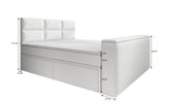 Boxspringbett Citaro mit TV Lift, USB und Stauraum - Luxusbetten24