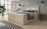 Boxspringbett Reposito mit LED, USB und Stauraum - Luxusbetten24